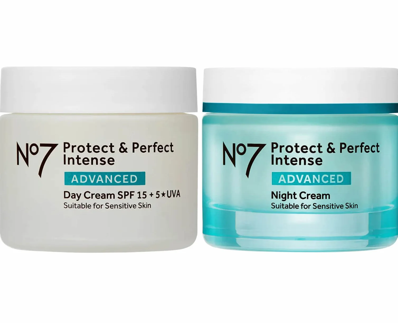 No7 Protect & Perfect Lot de 2 crèmes de jour et de nuit 50 ml