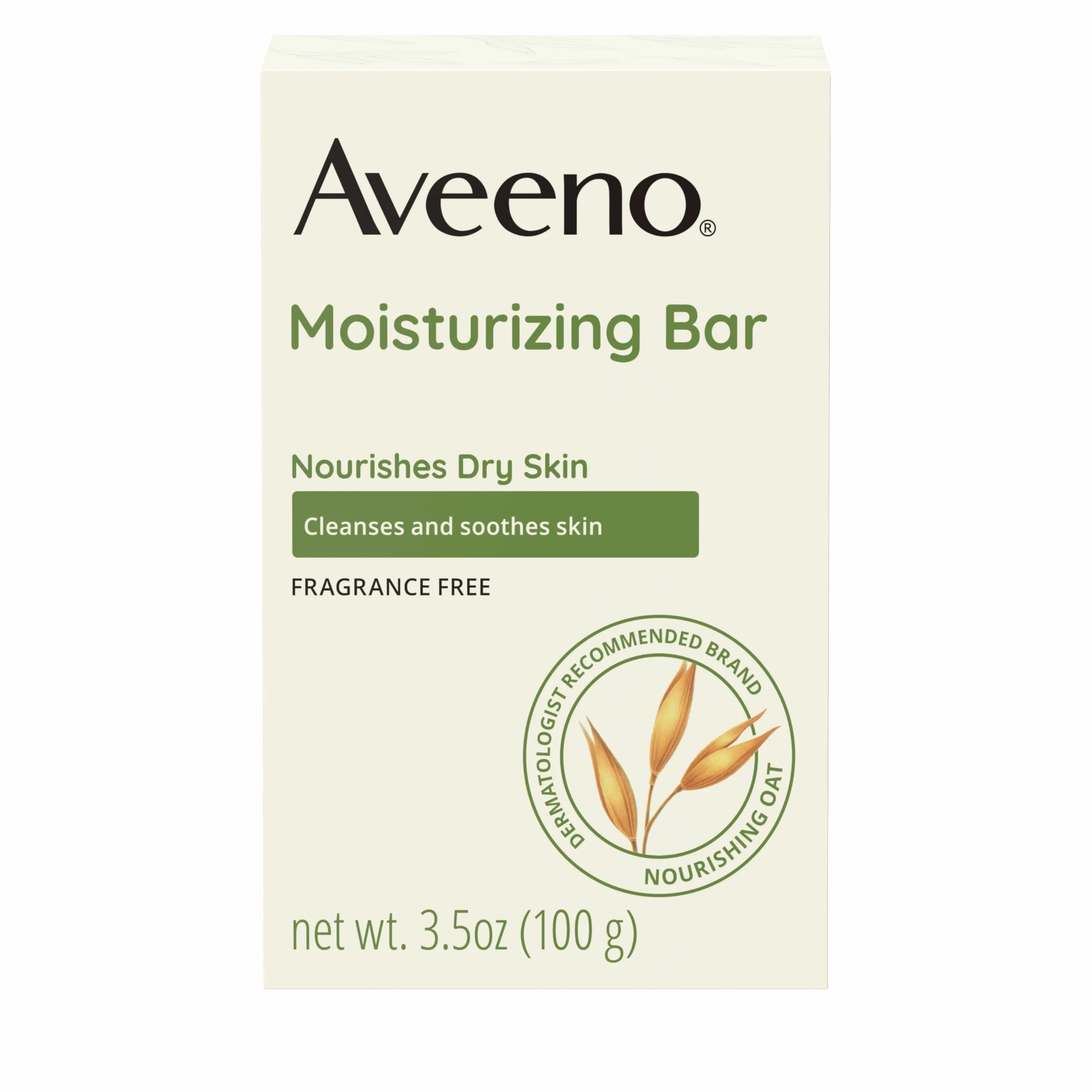 Aveeno Nettoyant visage doux avec avoine nourrissante pour peaux sèches, sans parfum, sans colorant, sans savon, 99.2oz