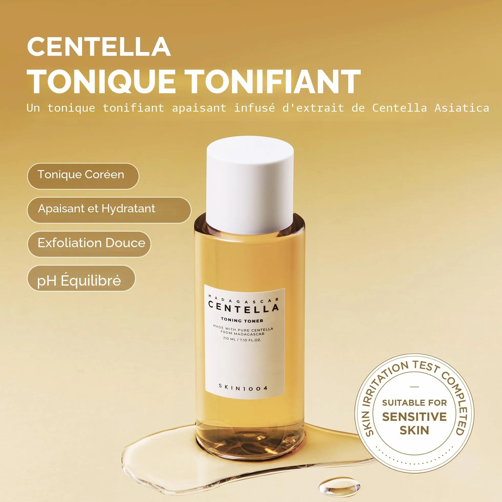 SKIN1004 Madagascar Centella Toning Toner 210 ml Centella Extract 84% for Sensitive Acne-Prone Skin