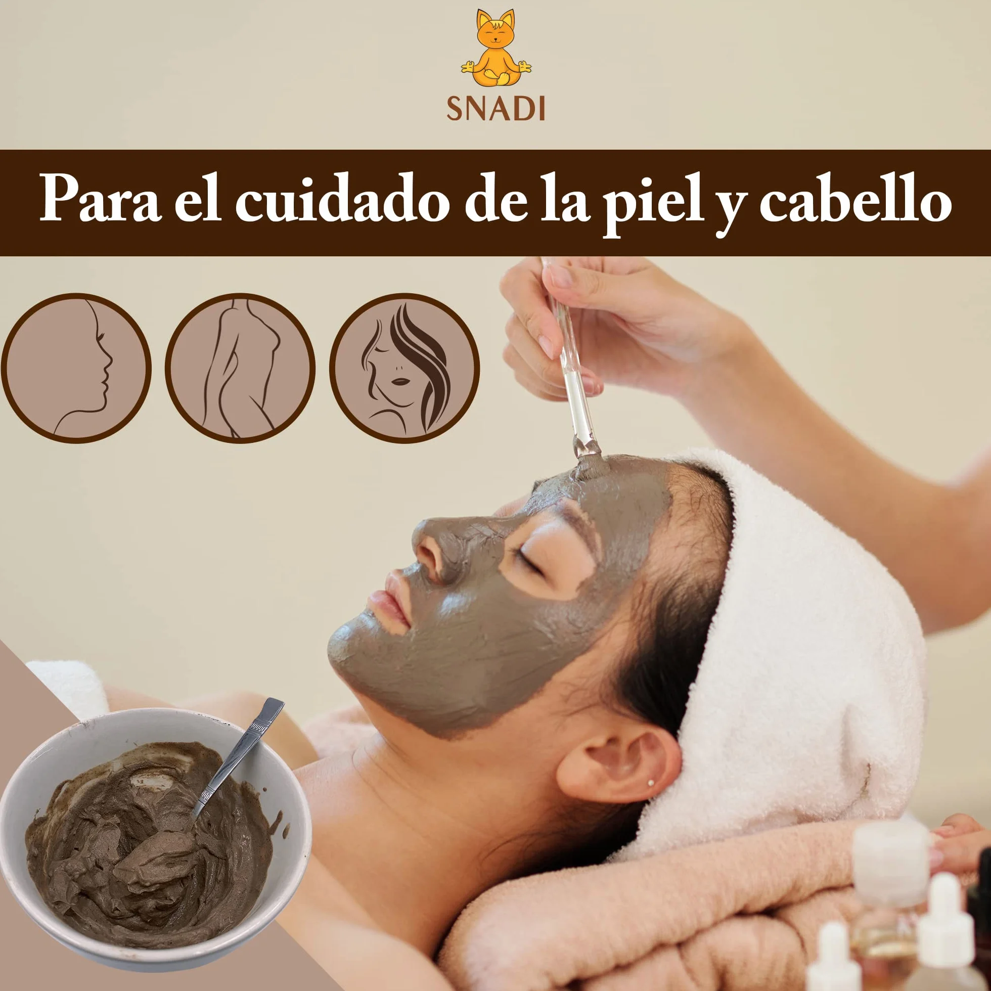 Argile Ghassoul 1 kg Poudre de Pierre de Lave du Maroc Soin Peau Cheveux Exfoliante Adoucissante