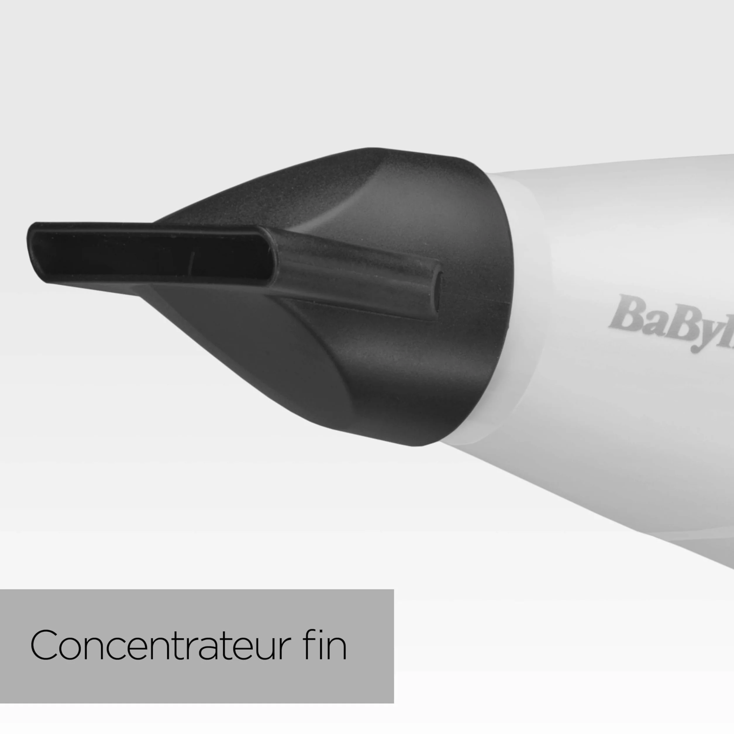 BaByliss Sèche-cheveux Speed Pro 2000 Sèche cheveux 2000W Moteur Professionnel AC Fabriqué en Italie Léger Technologie Ionique Anti-Frisottis 3 réglages température 2 réglages vitesses Blanc 6704WE