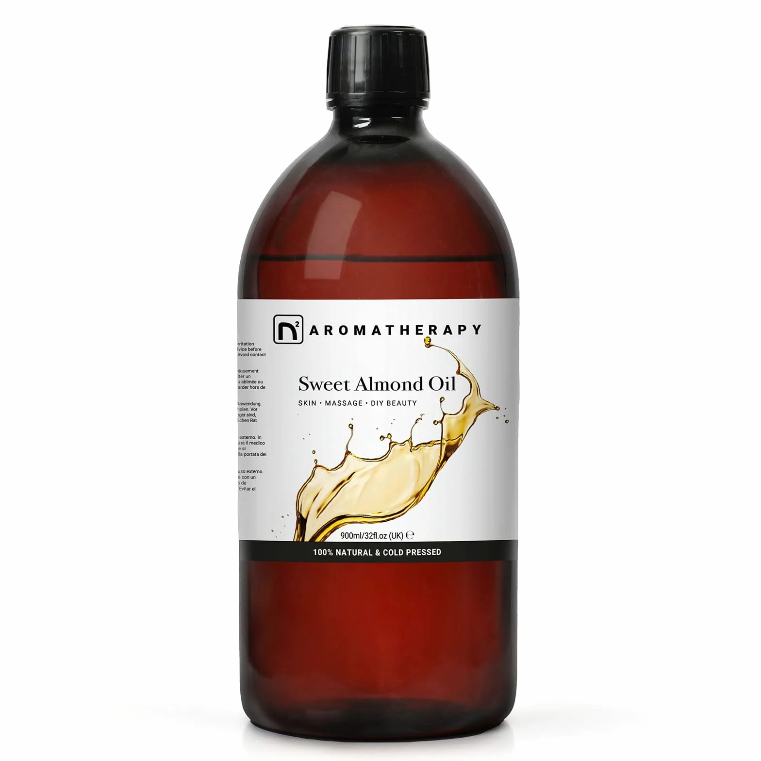 Huile D'Amande Douce Aromatherapy 900ml - Peau, Cheveux, Massage