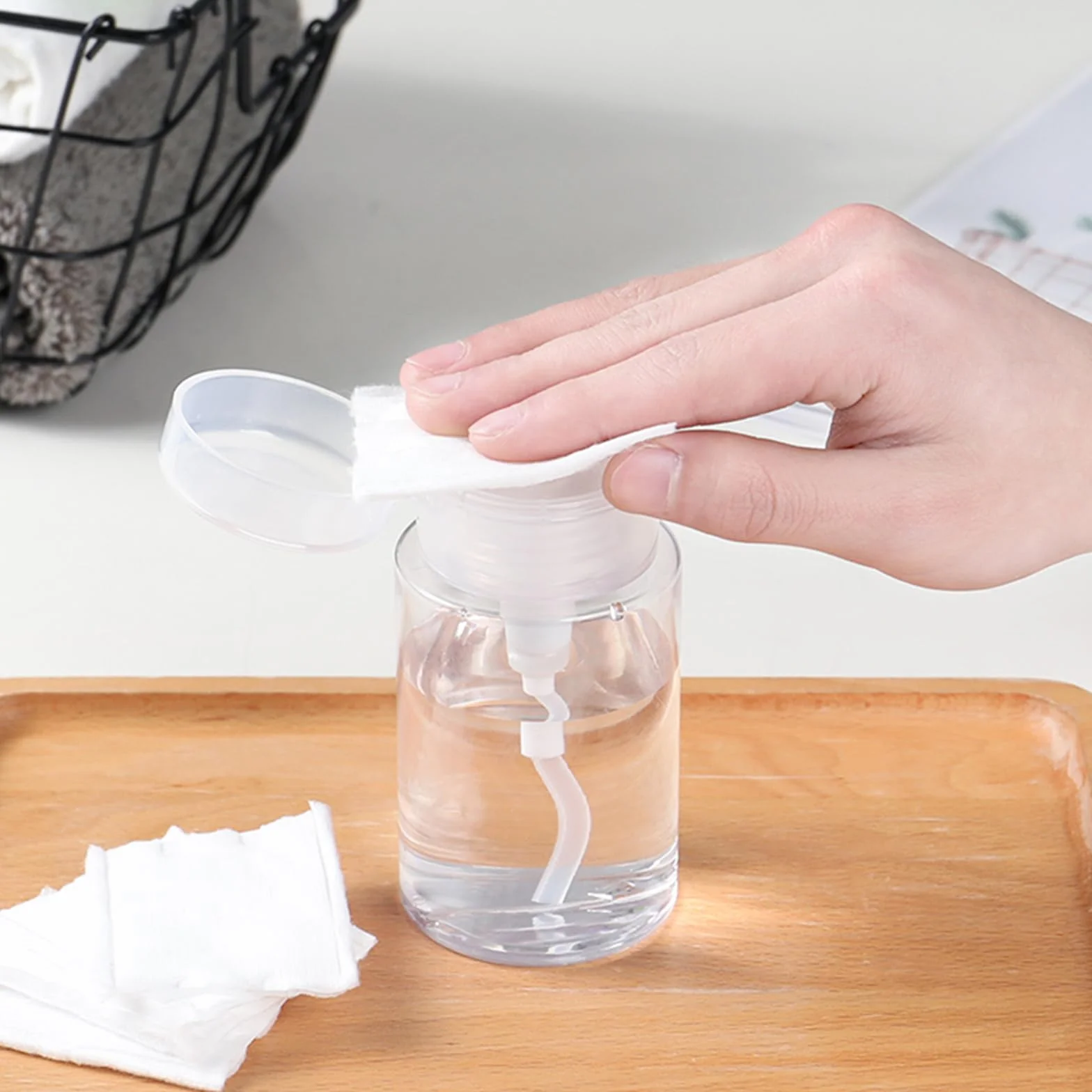 3pcs 300 ML Flacon Pompe Vide, Pompe Distributeur Eau, Voyage, Démaquillant, Dissolvant Vernis à Ongles