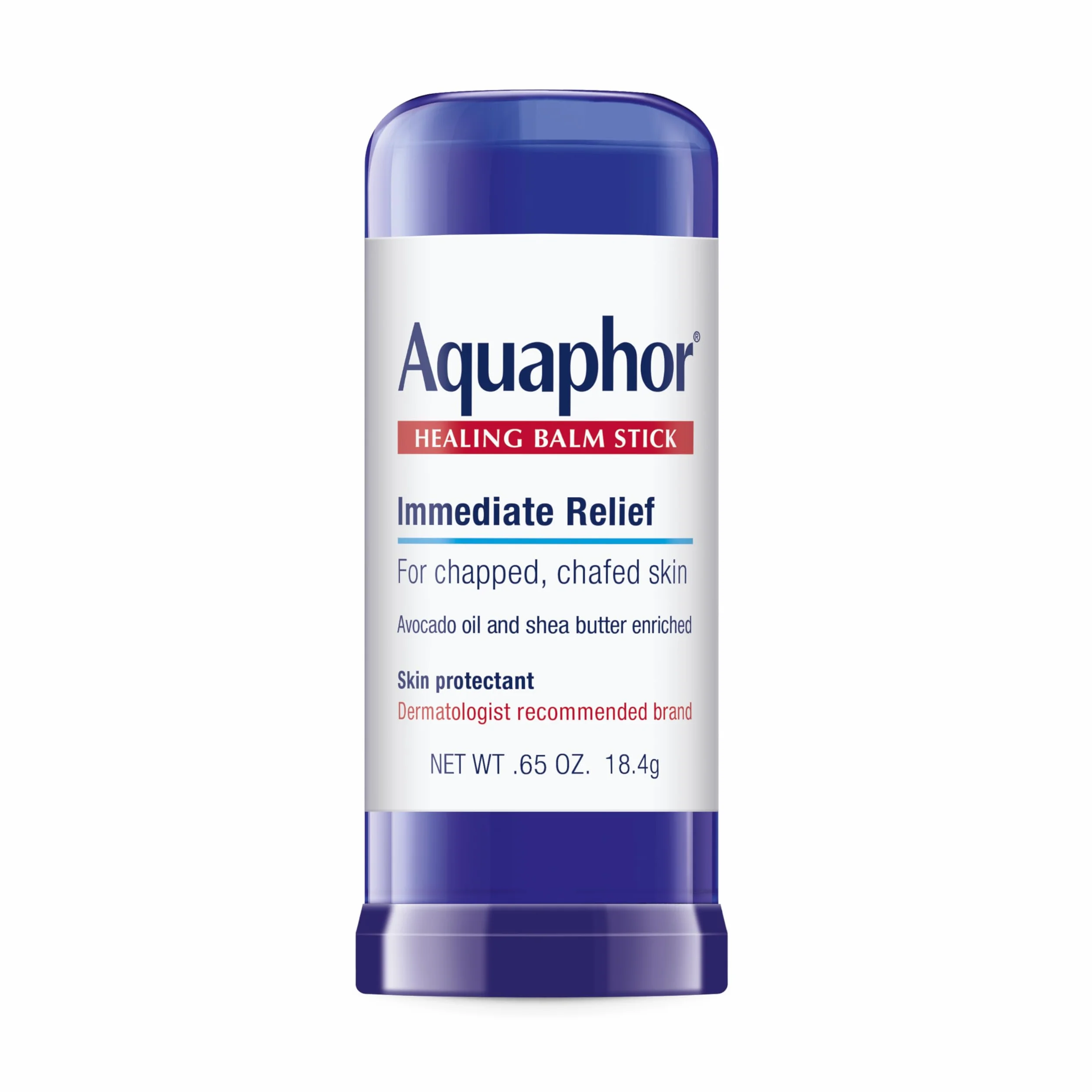 Aquaphor Baume Réparateur en Stick, protection de la peau à l’huile d’avocat et au beurre de karité, 18,4 g
