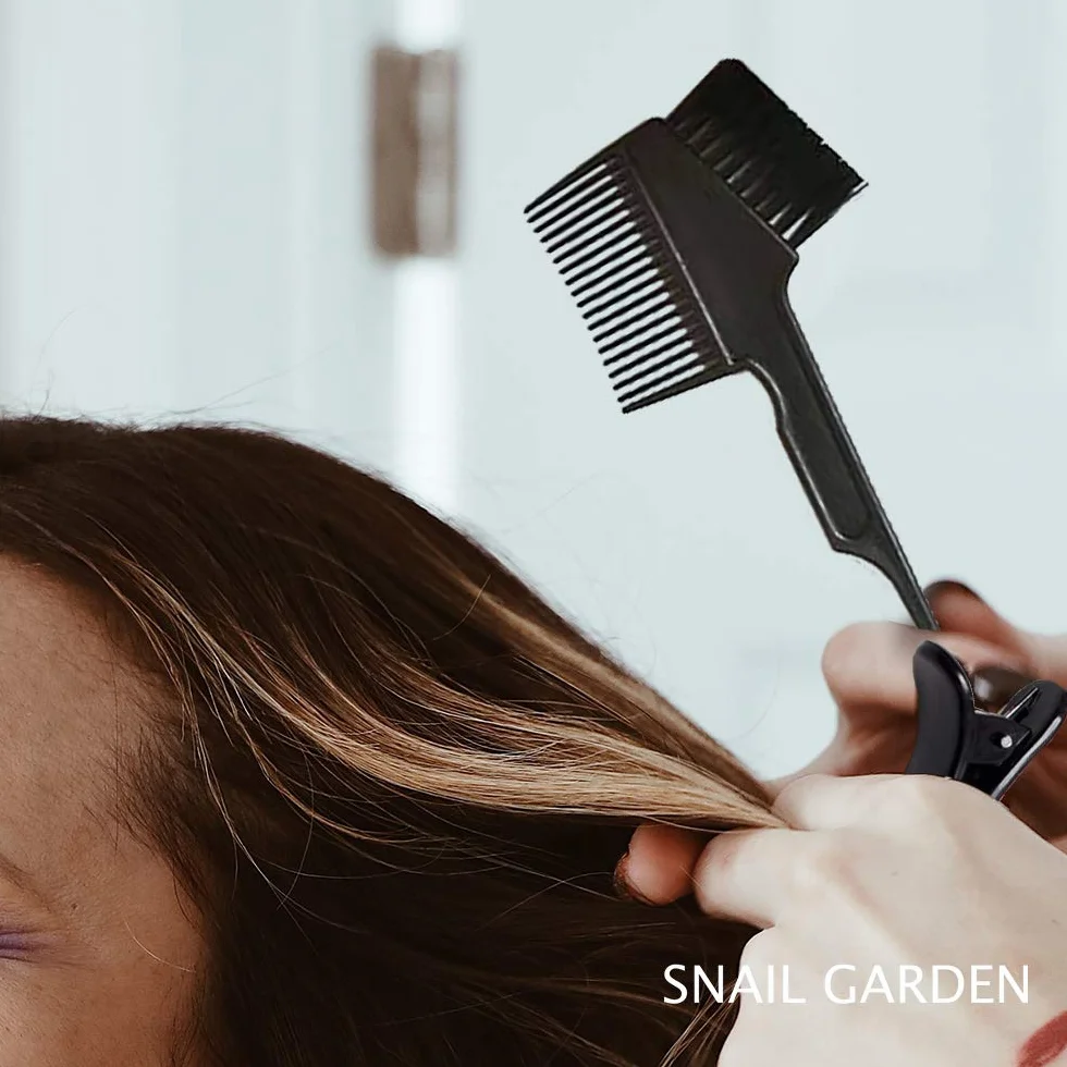 SNAIL GARDEN Kit Pro Coloration Cheveux 14 Pièces – Bonnet Méches Réutilisable, Bol Teinture, Pinceaux Professionnels, Cape de Protection & Accessoires Coiffure pour Salon, Décoloration, Balayage