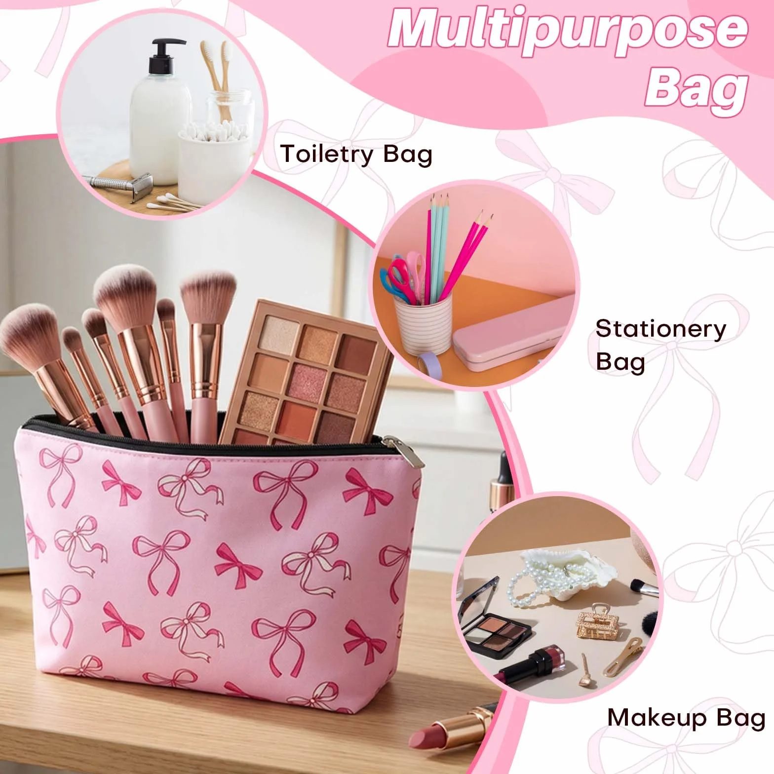 Cadeaux pour Filles de 9 10 11 12 13 14 15 16 Ans,Coffret Cadeau Femme,Anniversaire Fille Trousse, Verre, Pinceaux Maquillage Bandeau, Carte