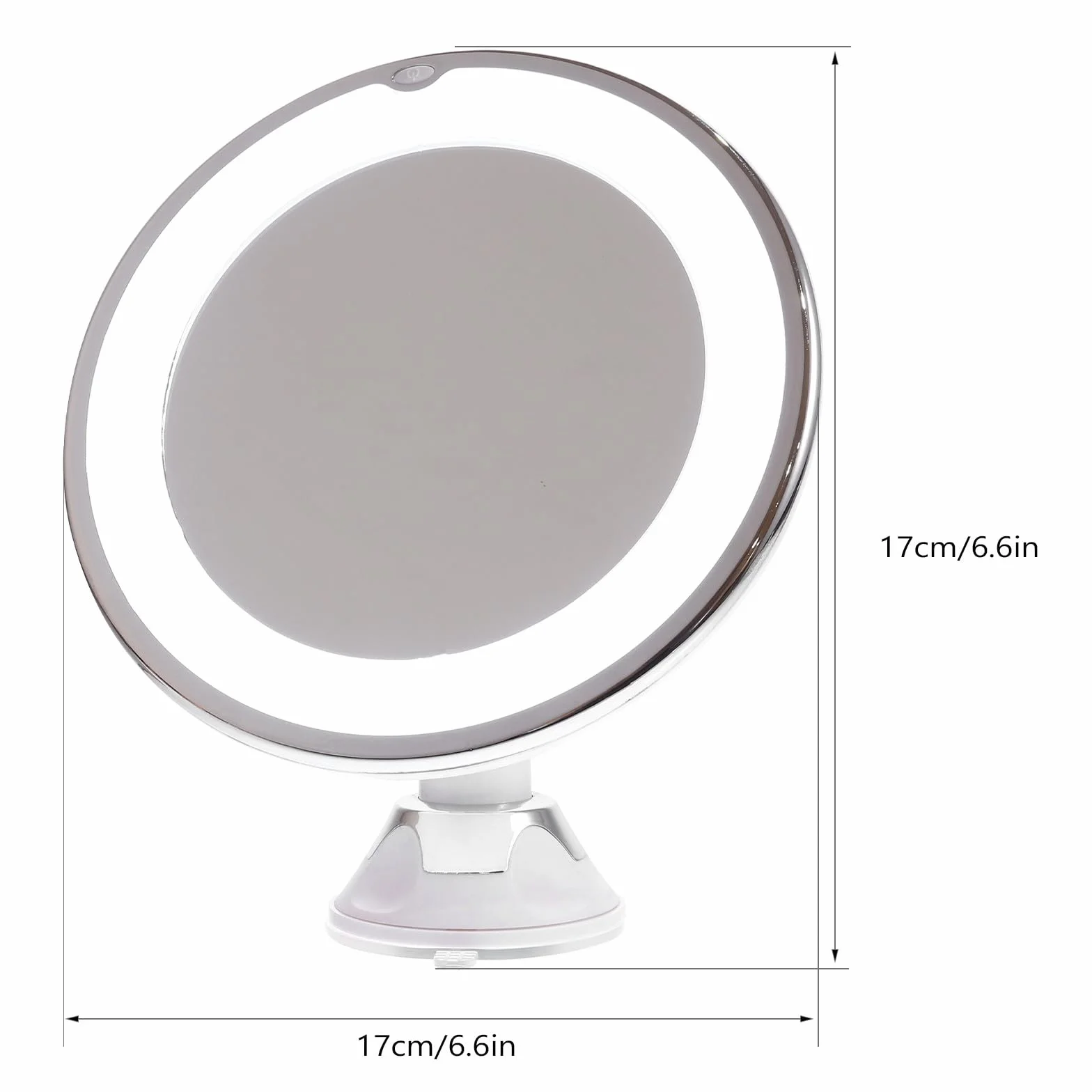 Miroir de Maquillage Grossissant X10 LED Naturel 7 Pouces