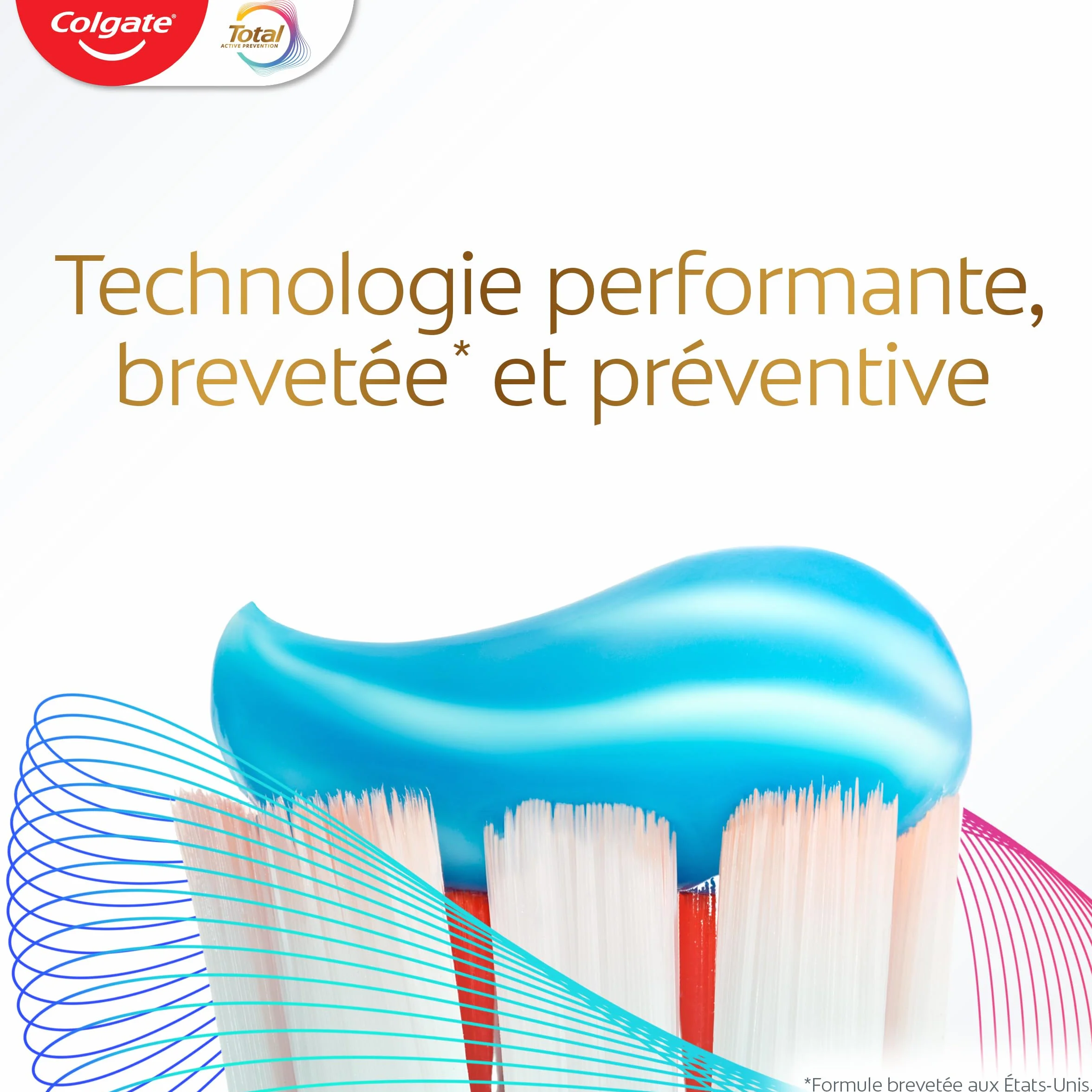 COLGATE Total Prévention Dentifrice 24h Active Blancheur Naturelle 3x75ml