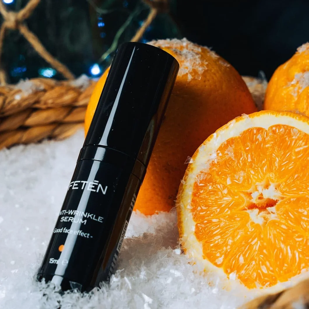 FETEN Sérum Vitamine C et Rétinol pour Homme - Crème Hydratante Anti Rides Visage et Contour des Yeux - Soin Anti-âge