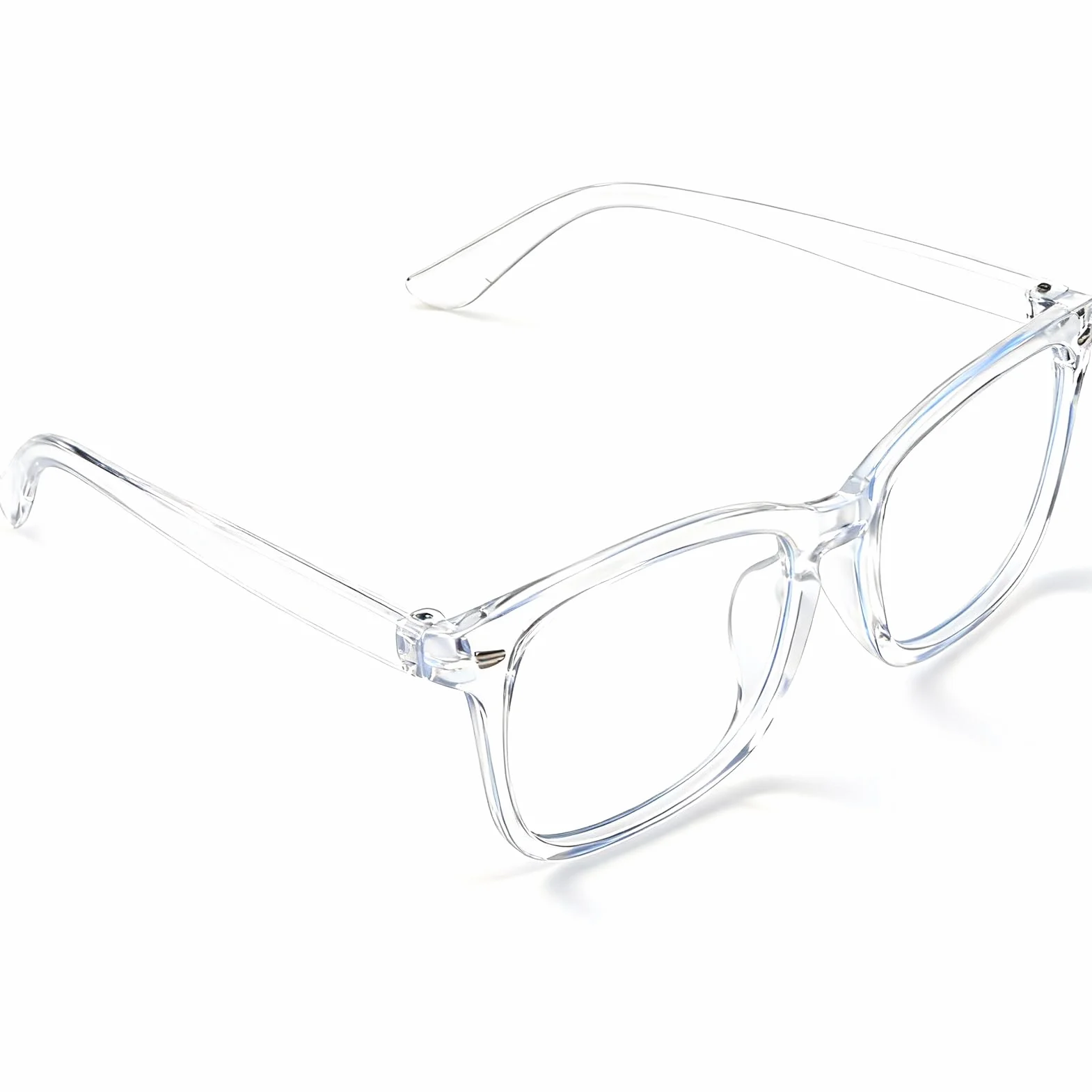 Lunettes Anti Lumière Bleue Homme Femme Protection Fatigue Oculaire Filtre UV400 Transparent pour Écran PC TV Smartphone
