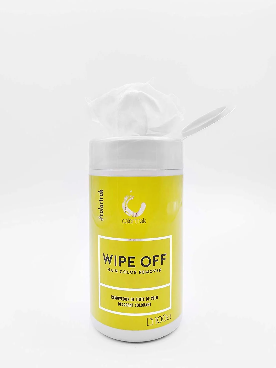 Colortrak Wipe Off Hair Color Wipes Canister, 100 Wipes