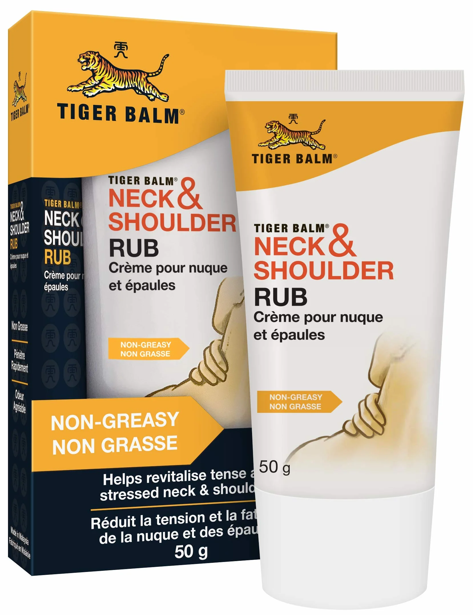 Tiger Balm Crème Neck and Shoulder 50g - Réduit tensions et fatigue