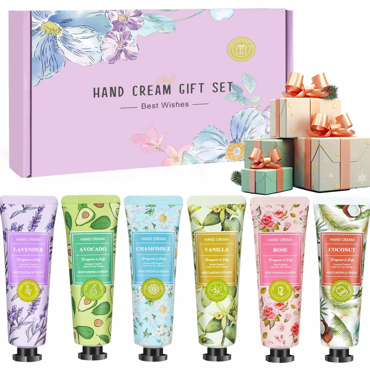 Creme Main Reparatrice Intense Lot de 6 30g Coffret Cadeau Noel Femme