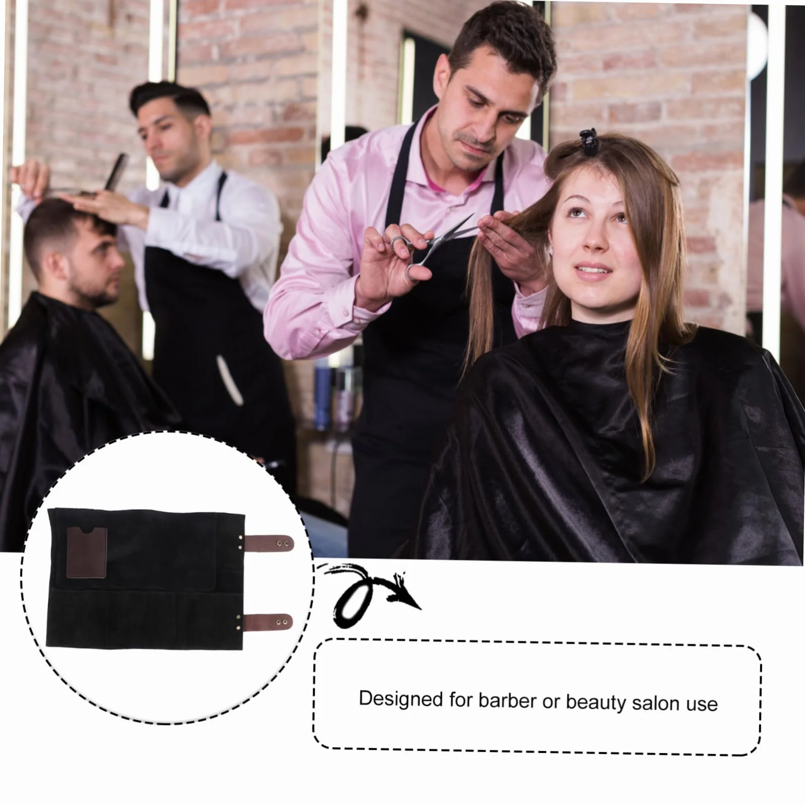 Healeved Porte-ciseaux Et Étui à Peignes Pour Outils De Coiffure Sacoche Pour Ciseaux Et Petits Accessoires De Coiffeur Design Élégant