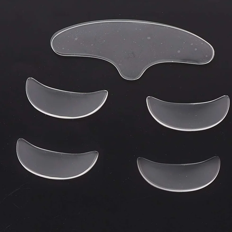 Patchs anti-rides en silicone réutilisables lot de 5 pour le visage