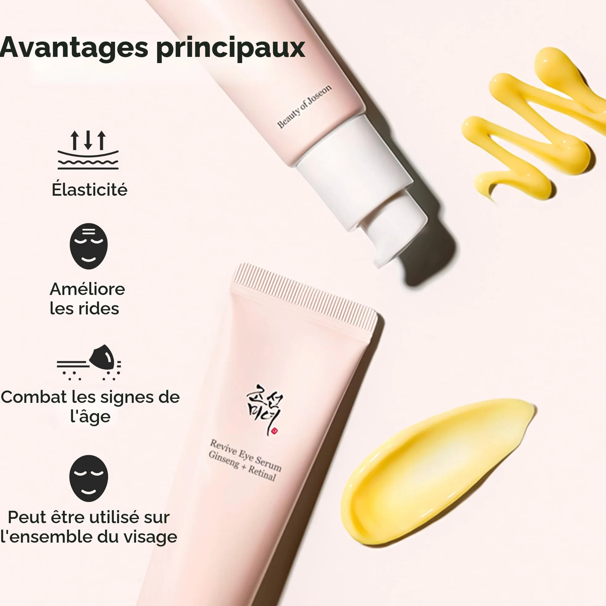Beauty of Joseon Revive Lot de 2 sérum contour des yeux peptide rétinien niacinamide 30 ml