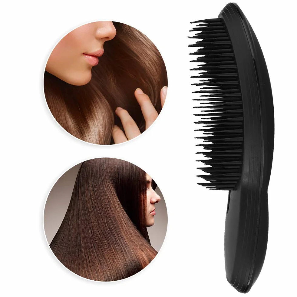 Peigne de coiffure à coussin d'air Noir portable pour massage du cuir chevelu
