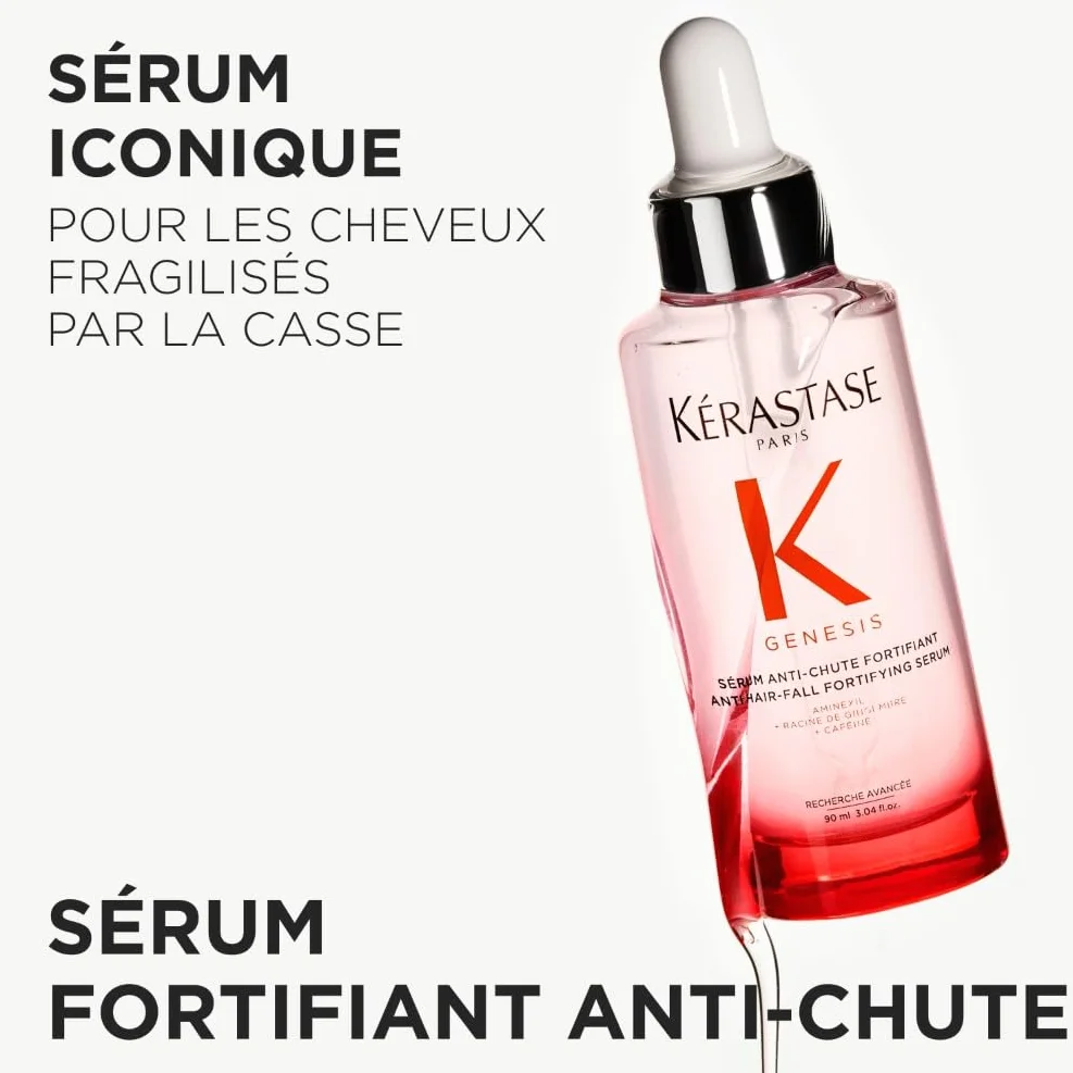 KERASTASE Genesis Sérum Anti-Chute Fortifiant Aminexil Caféine Cheveux Cassants Sans Silicone