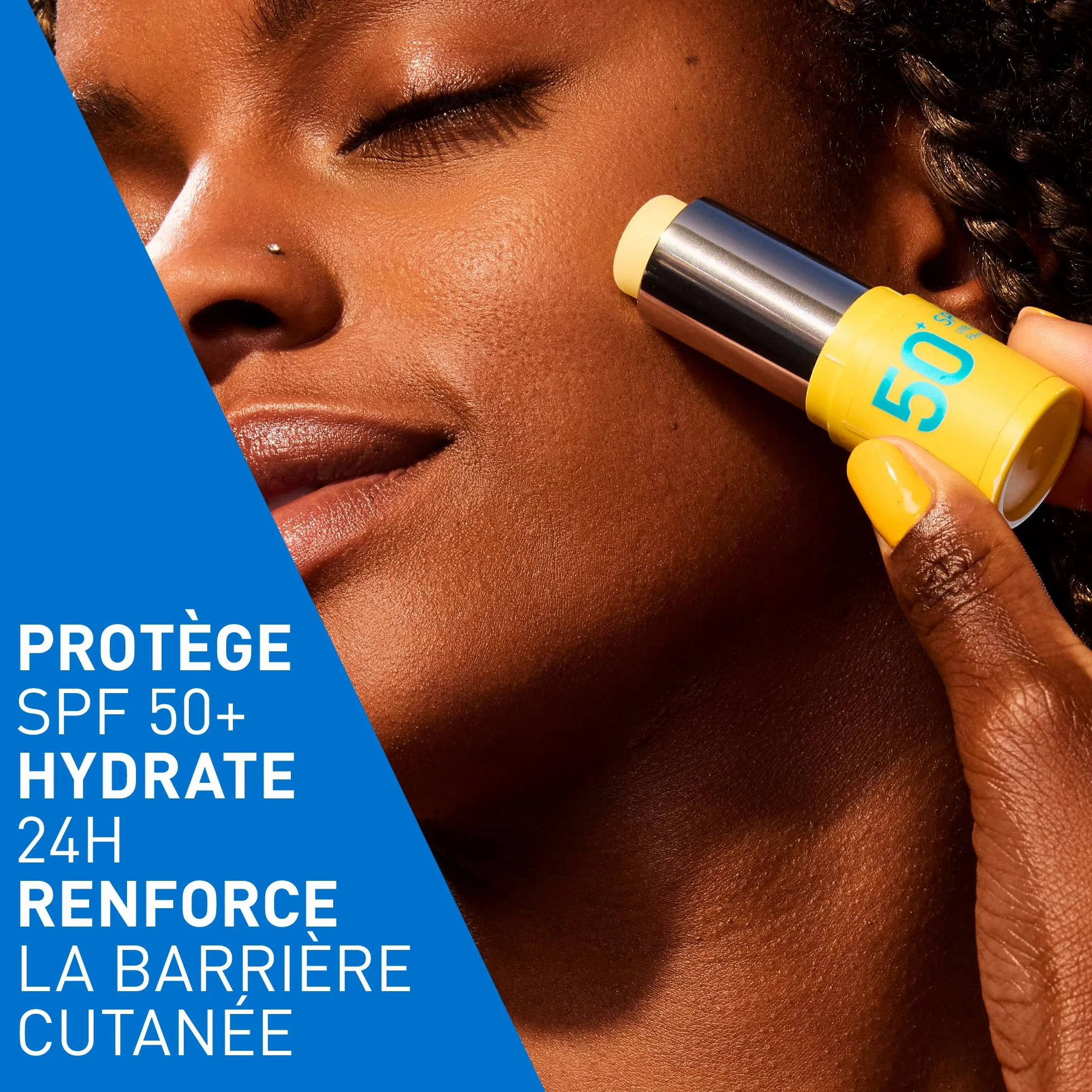 CeraVe Stick Solaire Invisible SPF 50+ Visage 3 Céramides Hypoallergénique