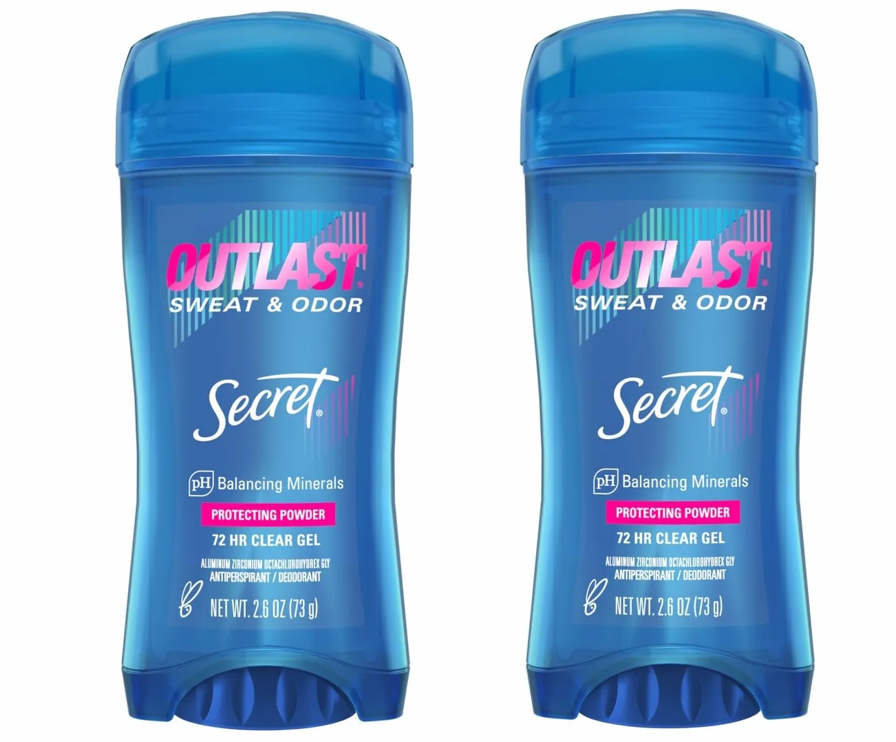 Outlast Xtend Clear Gel Protecteur Poudre de Protection Anti-transpirant et Déodorant pour Femme 6 Oz Lot de 2