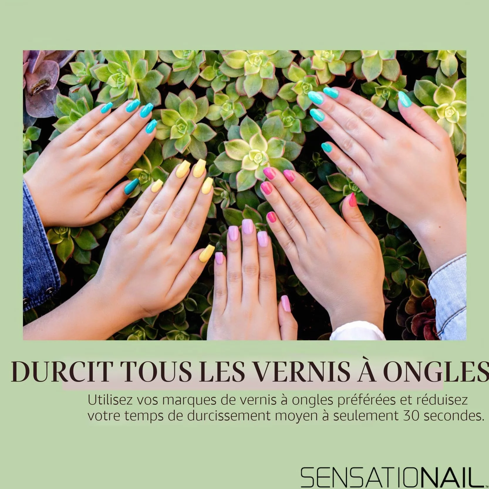SENSATIONAIL Lampe LED gel pour vernis gel, lampe LED Pro 3060 dans une boîte