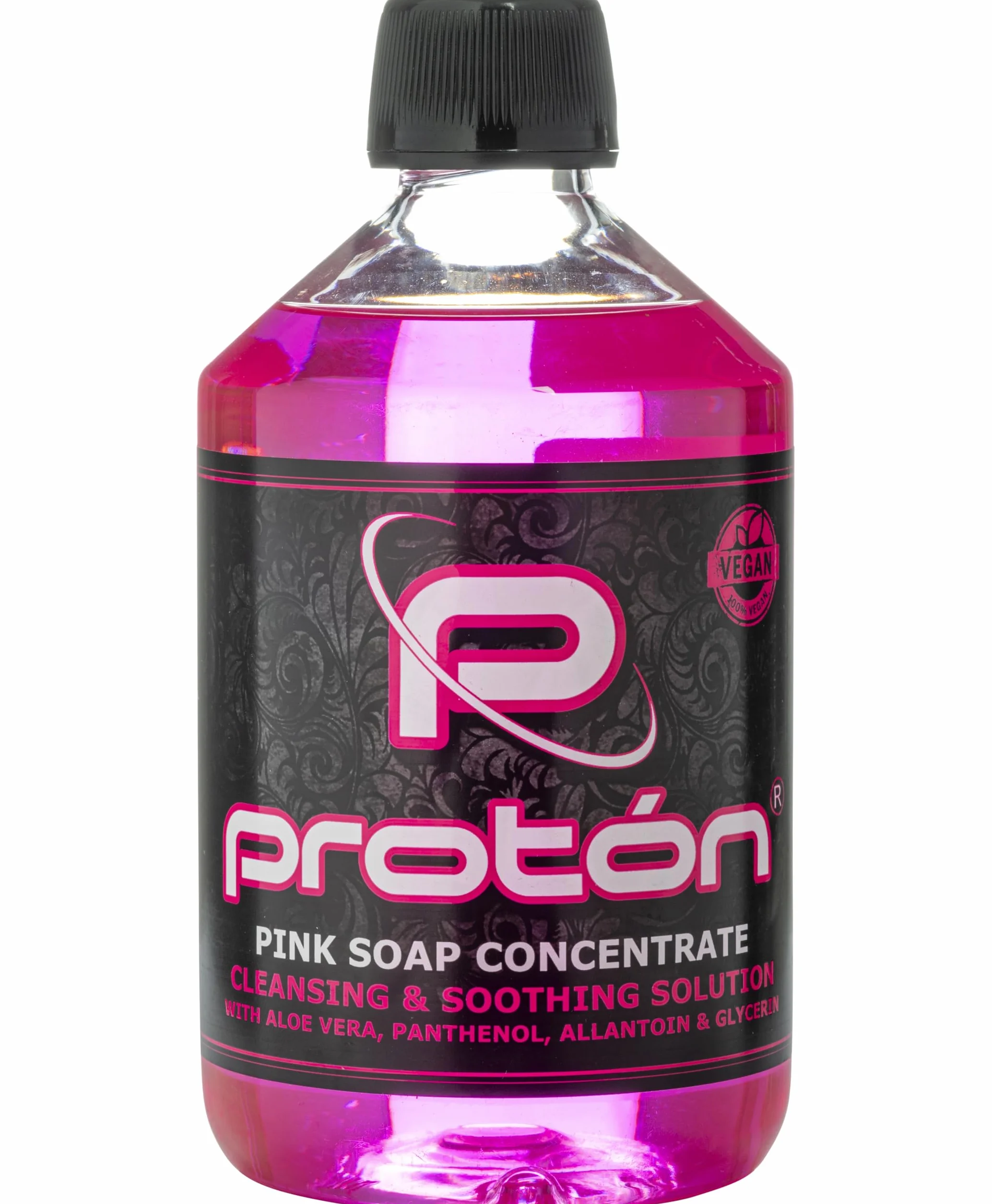 Pink Soap PROTON concentré avec panthénol, allantoïne et aloe vera – 500 ml. Savon pour tatouage.
