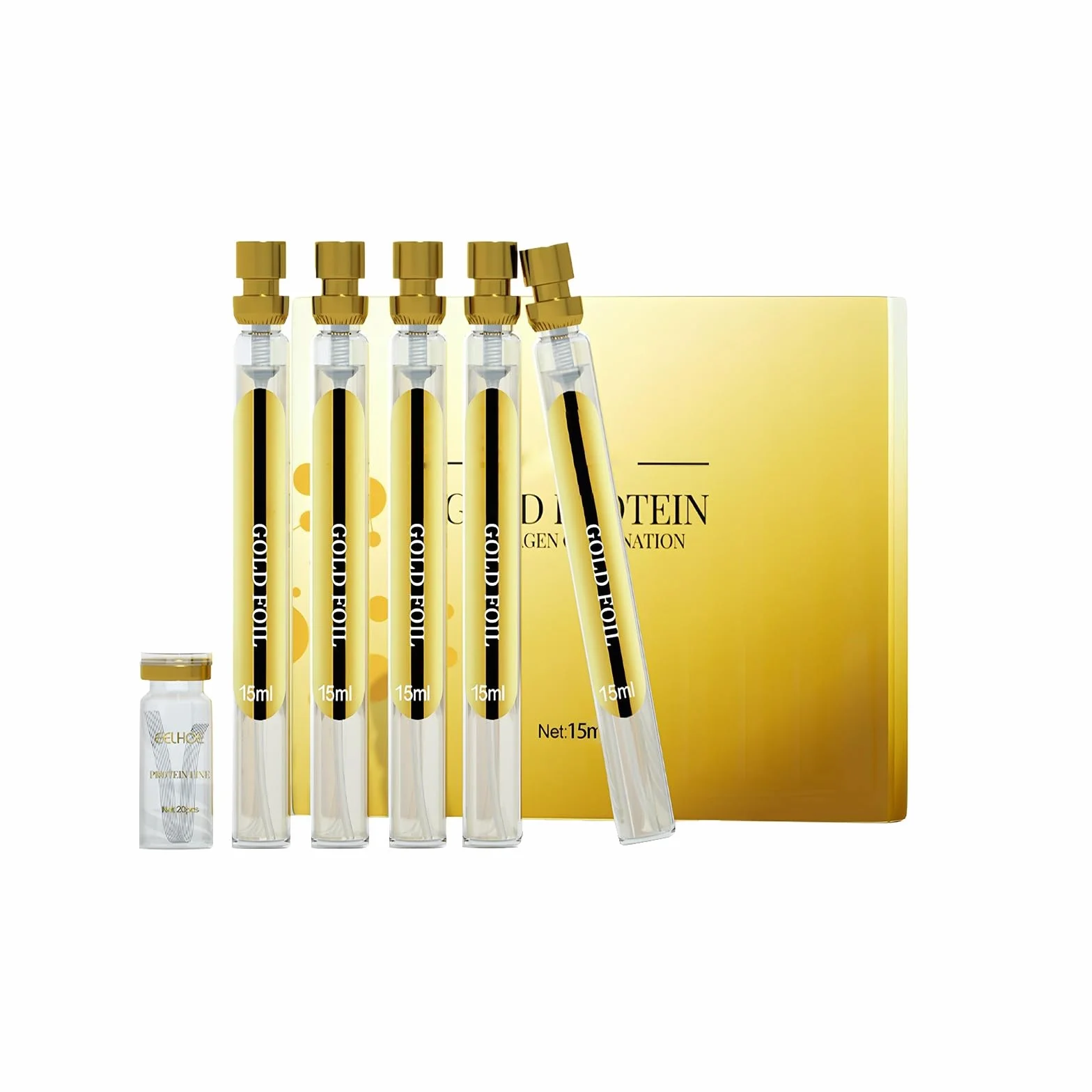 Kit De Levage De Fil Protéinés Visage, Sérum Facial Raffermissant Anti-Rides