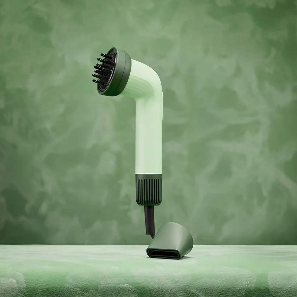 Cecotec Sèche-cheveux Compact IoniCare Dry&Keratin Cotton Candy. 1200W, 107000RPM, Moteur Brushless, Fonction Ionique, Tête avec Technologie NutriSerum et Dents Dures, Tête Concentratrice, Rose