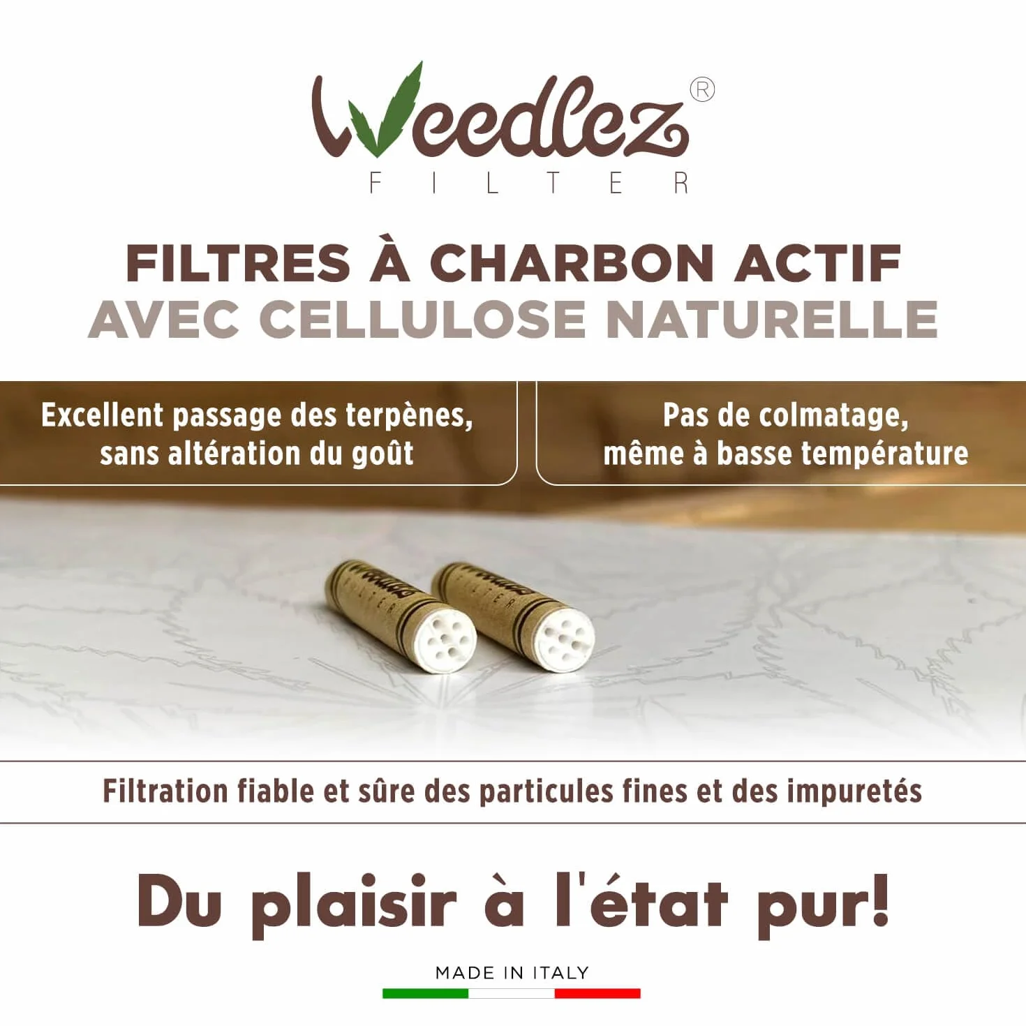 Filtres à charbon actif Mister Canapa 6 mm lot de 250 pièces