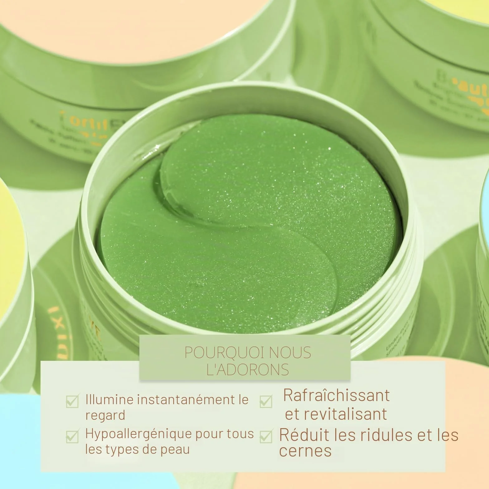 Pixi Beauty BeautifEYE Eye Patches 30 Paires Hydrogel Rafraîchissants pour Cernes