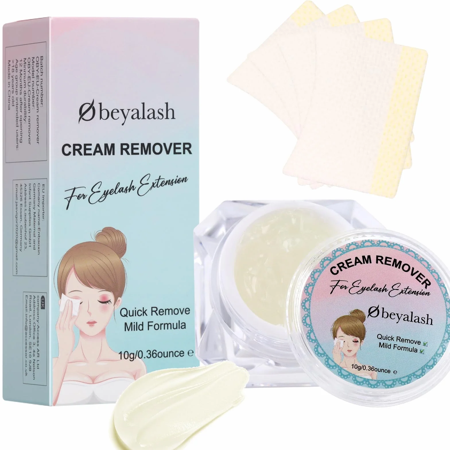 Obeyalash Crème Remover Lash Extensions 10g Dissolvant