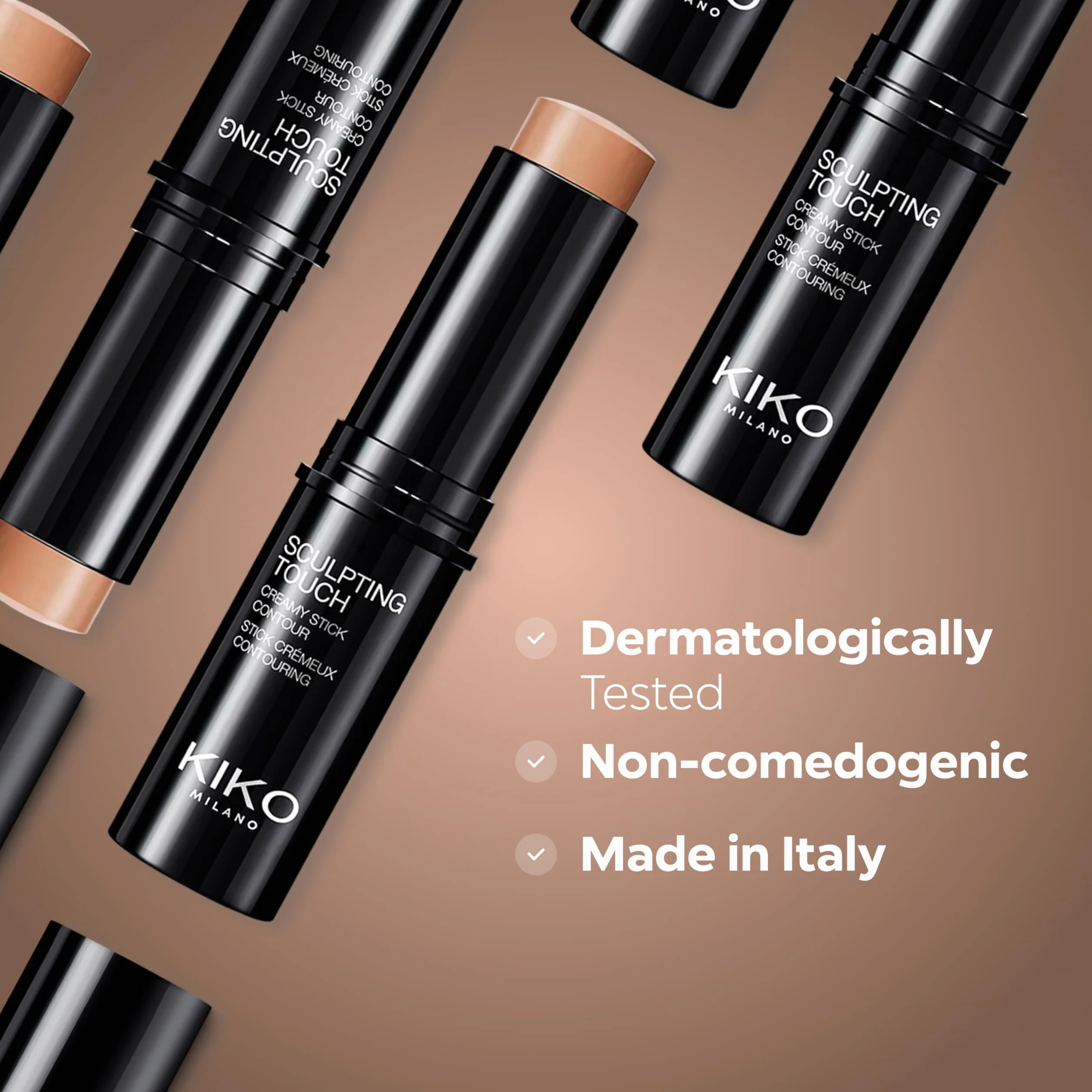 KIKO Milano Sculpting Touch Creamy Stick Contour 200 | Stick Contorno Viso Texture Cremosa Finish Mat