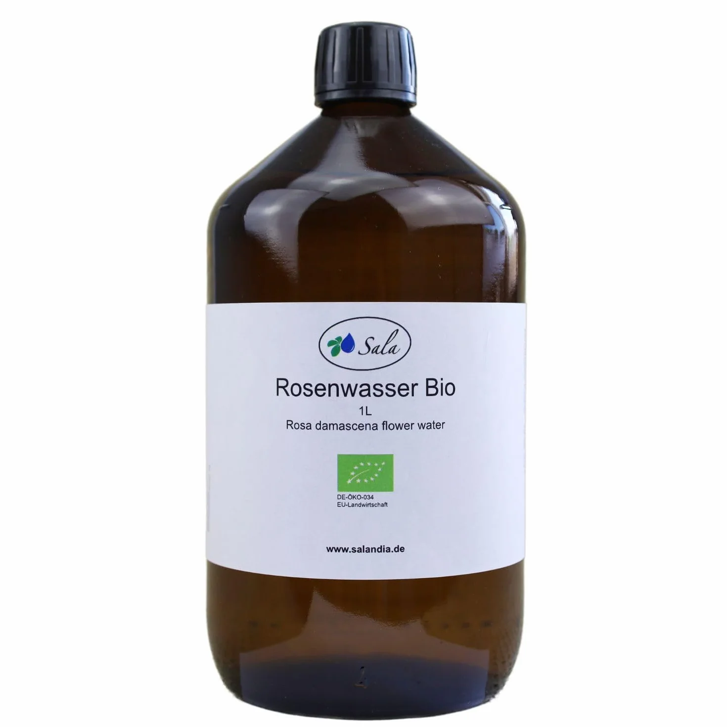 Sala Eau de rose bio 1 l 1000 ml Bouteille en verre