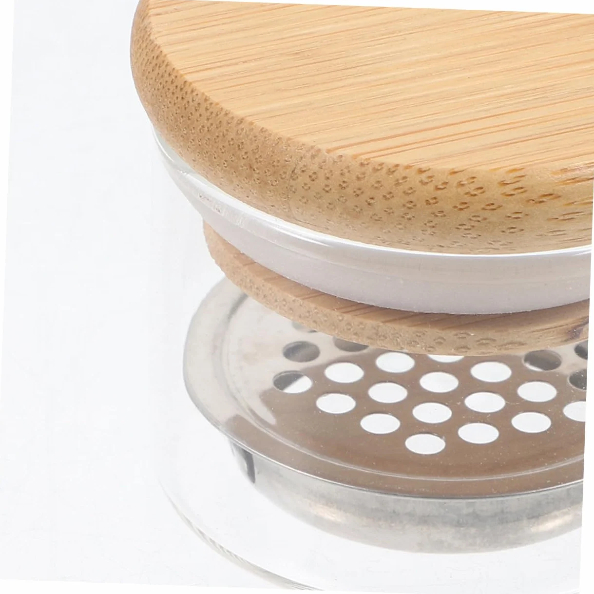 Lot de 2 Tasses à Manucure en Verre avec Couvercle, Bol Remplaçable pour Nettoyage de Pinceaux, Acier Inoxydable et Verre