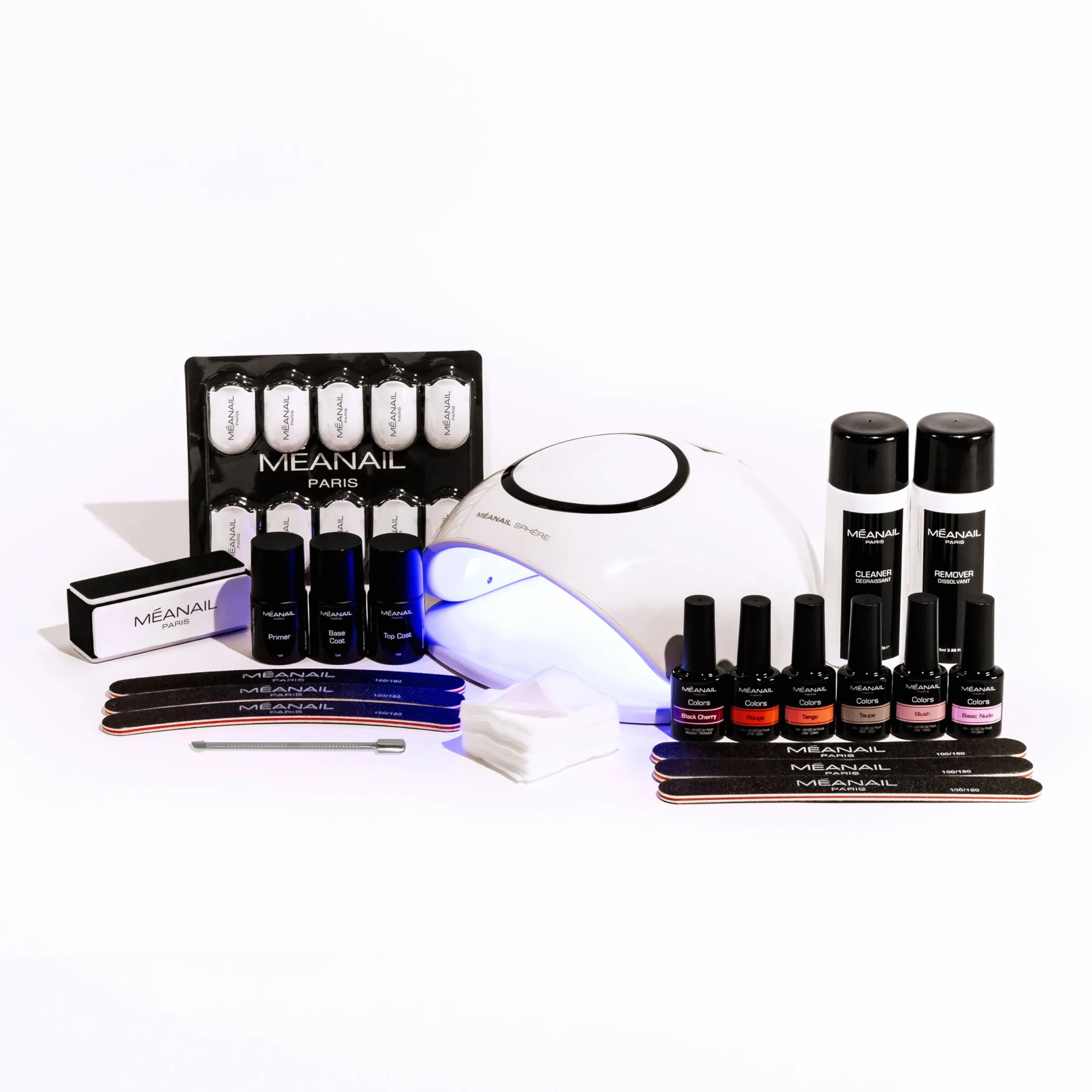 MEANAIL Paris Kit Manucure Complet Vernis Semi Permanent Lampe LED 6 Vernis à Ongles Coffret Sphère