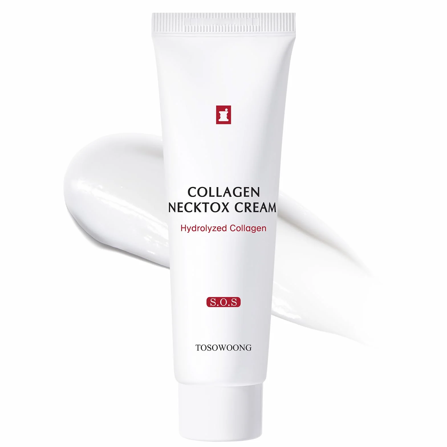 TOSOWOONG Crème Cou et Décolleté Collagène Necktox, Fermeté et Rides | Collagène, Acide Hyaluronique, Anti-Âge, Élasticité, Ridules, Peau Relâchée, Fini Rosée, Hydratant, K-Beauty, 50 ml