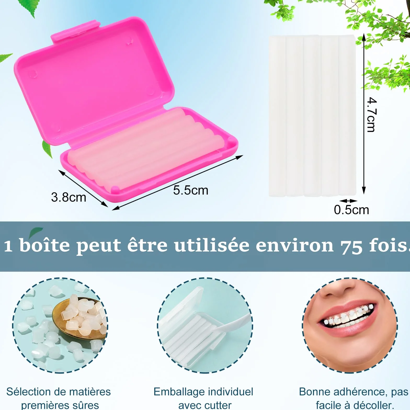 VEGCOO 12 Boîtes Cire Orthodontique Dentaire Soulagement Irritations Soins Orthodontiques