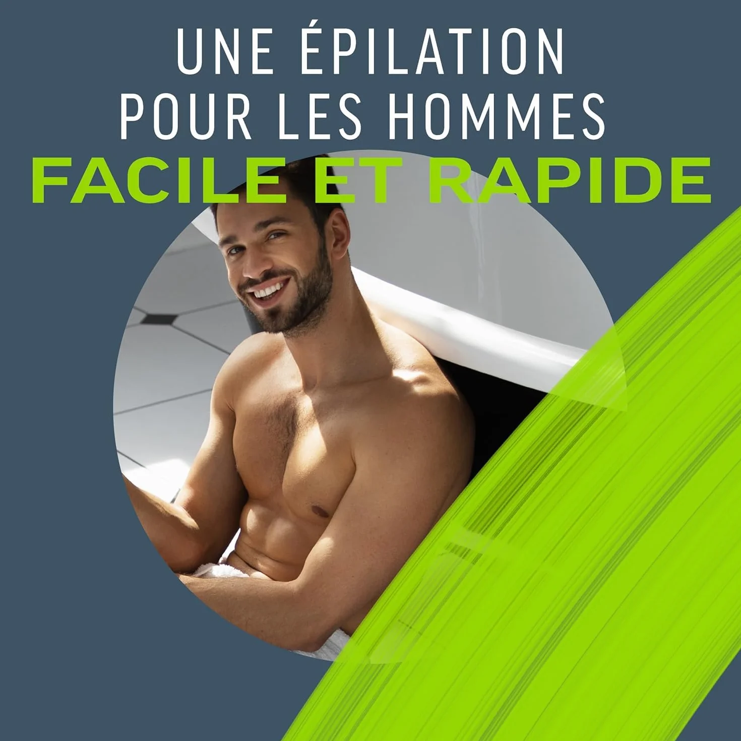 Veet Men Kit d’Épilation Parties Intimes Crème Dépilatoire 100ml Baume de Soin 50ml Zones Sensibles