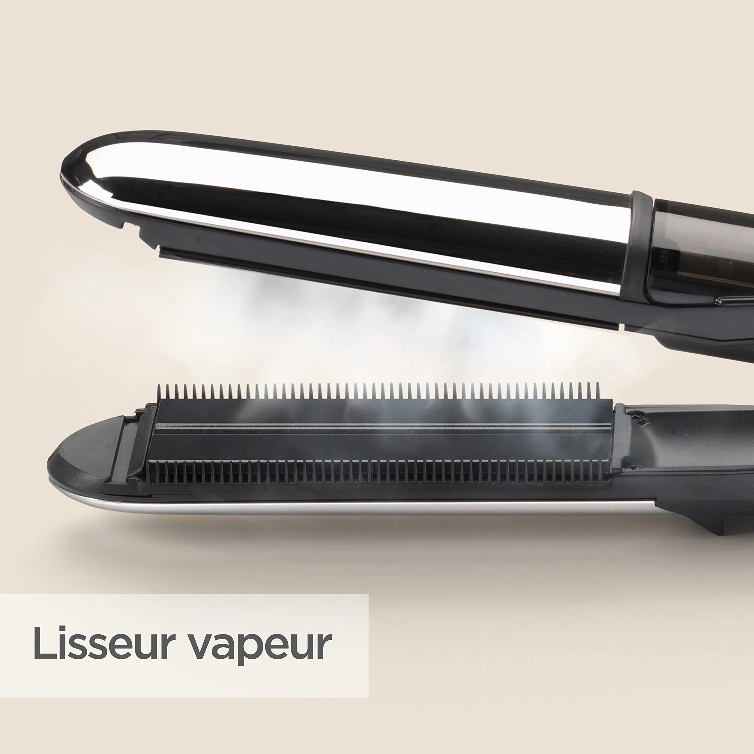 BaByliss ST496E Lisseur vapeur Steam Shine plaques XL tourmaline-céramique ionique anti-frizz cheveux brillants