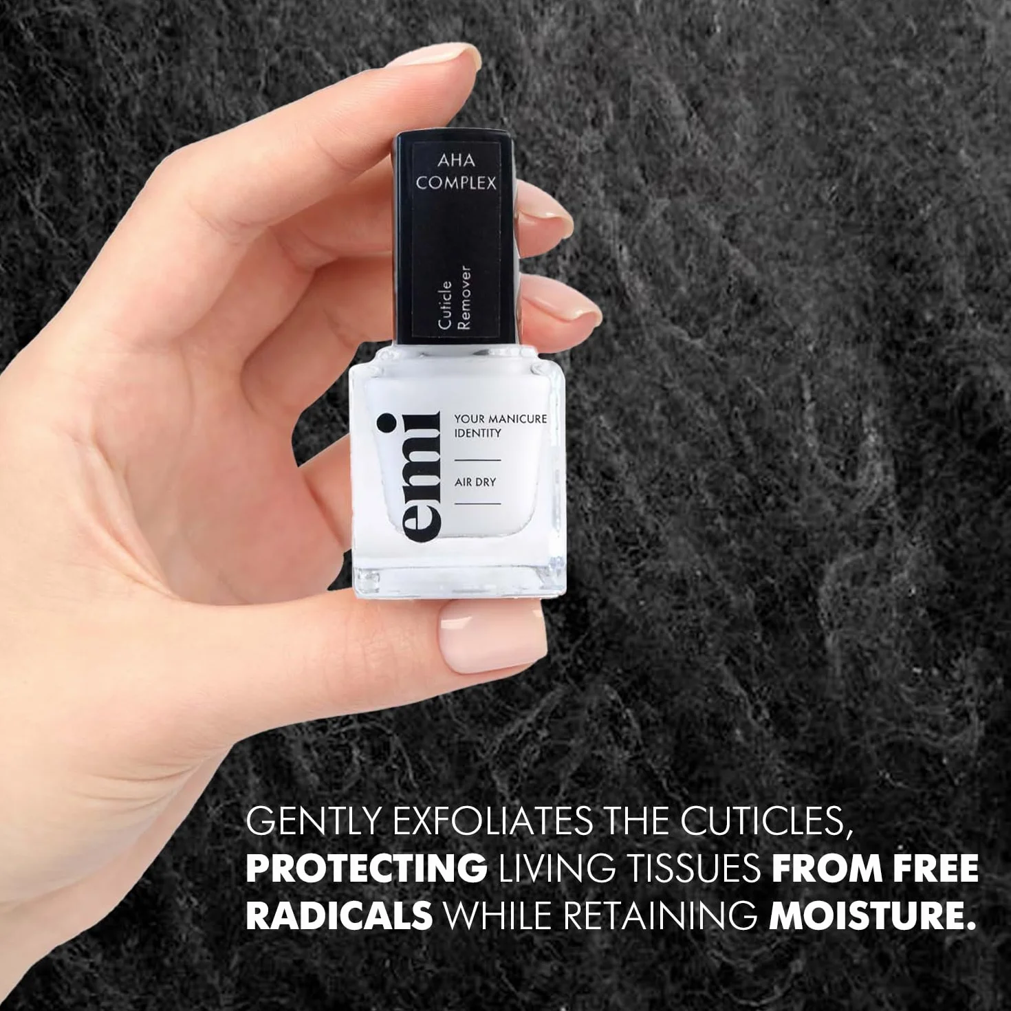 EMI Cuticle Remover Soin Cuticules AHA Acide Lactique Vitamine E 9 ml