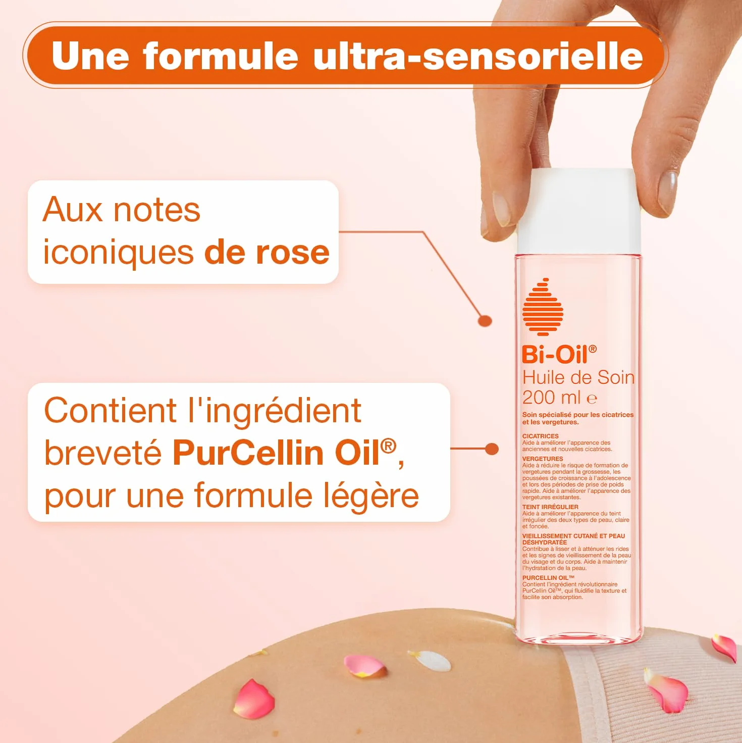 Bi-Oil Huile De Soin Pour La Peau - Vergetures, Cicatrices, Peau Sèche - 125 Ml
