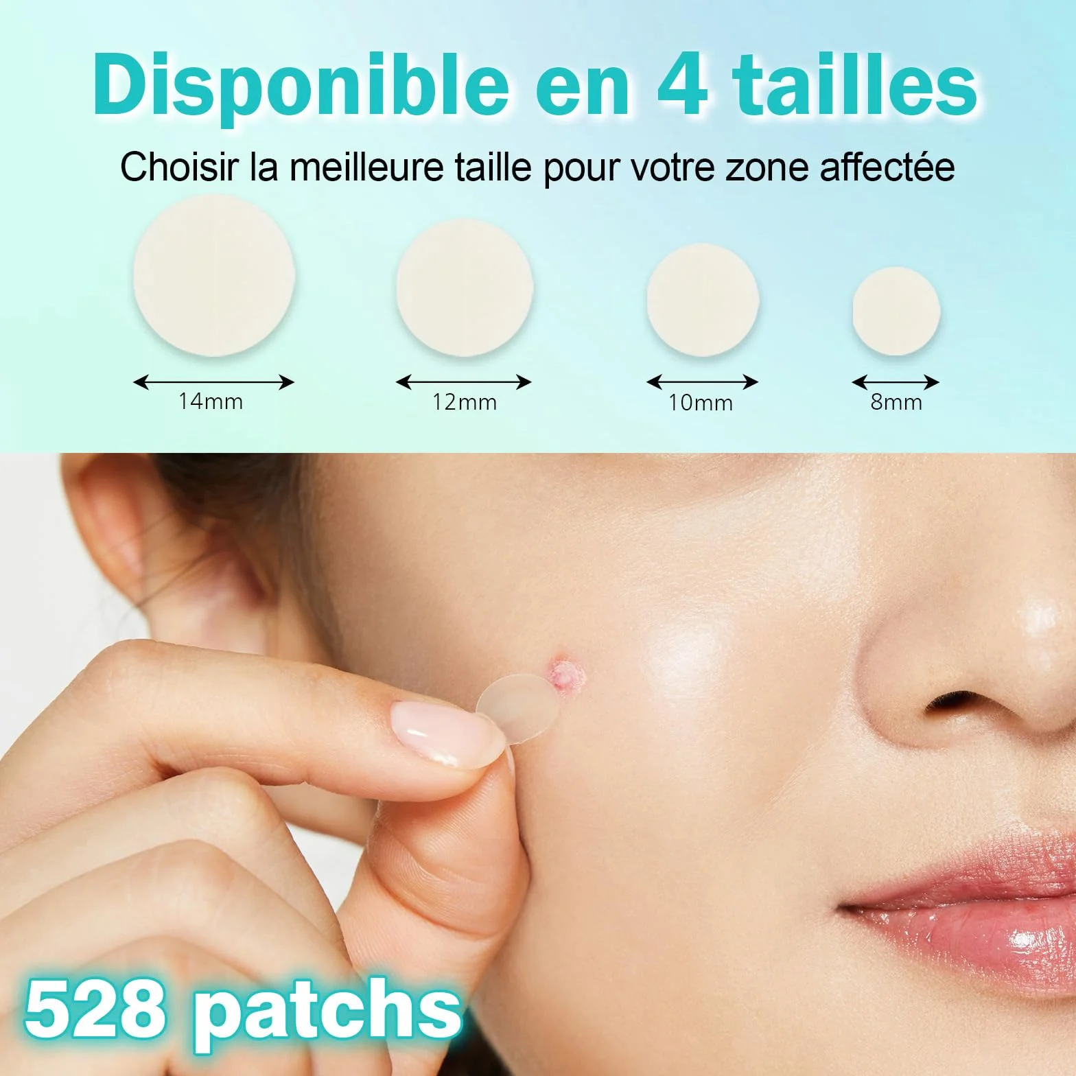 Pimple Patches Invisibles Imperméables à l'Huile de Tea Tree et Acide Salicylique Anti-Bouton