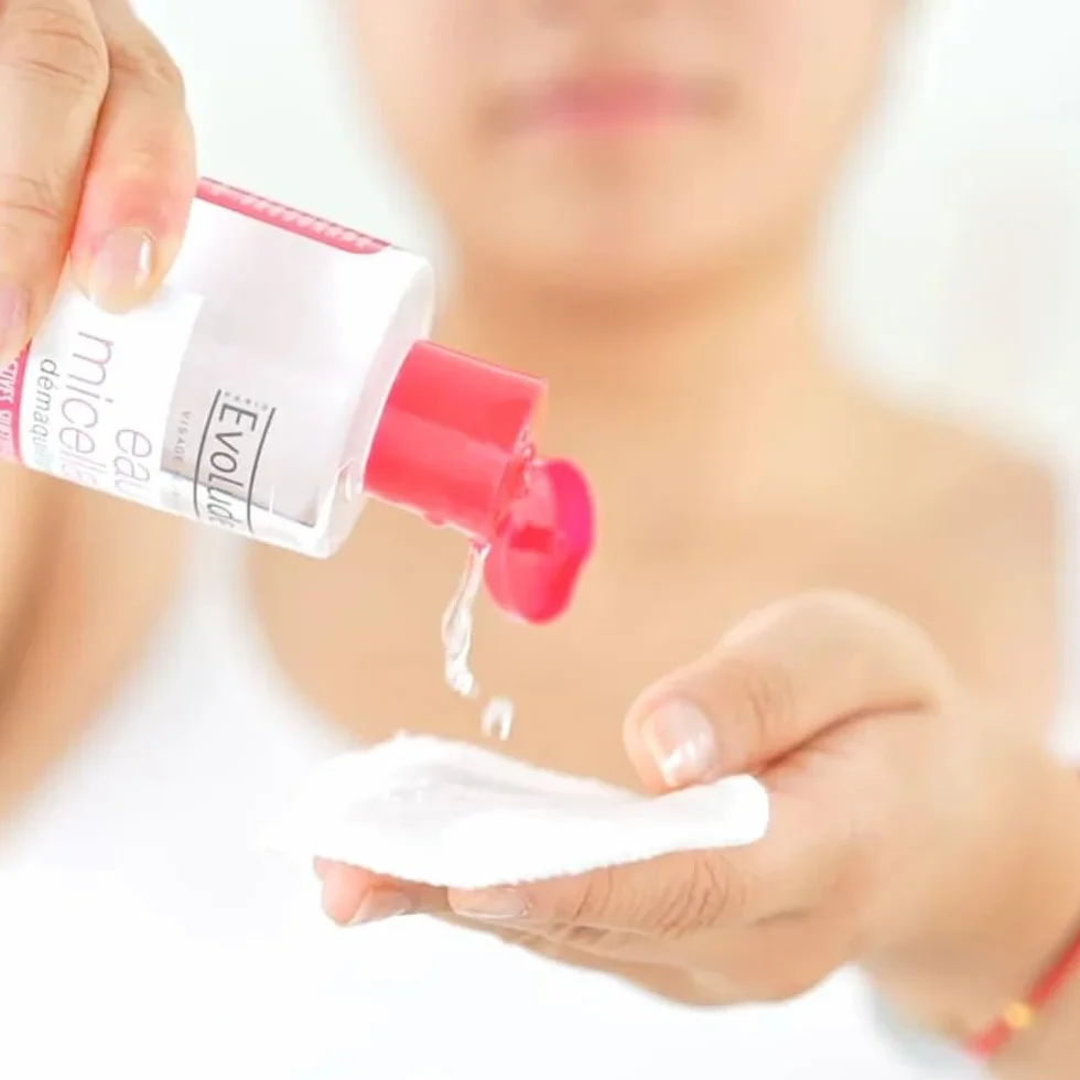 EVOLUDERM - Eau Micellaire Démaquillante Peaux Réactives, Sujettes Aux Rougeurs - 500 ml - 93% d'Origine Naturelle - Végan - Fabrication Française - Lot de 3 x 500 ml