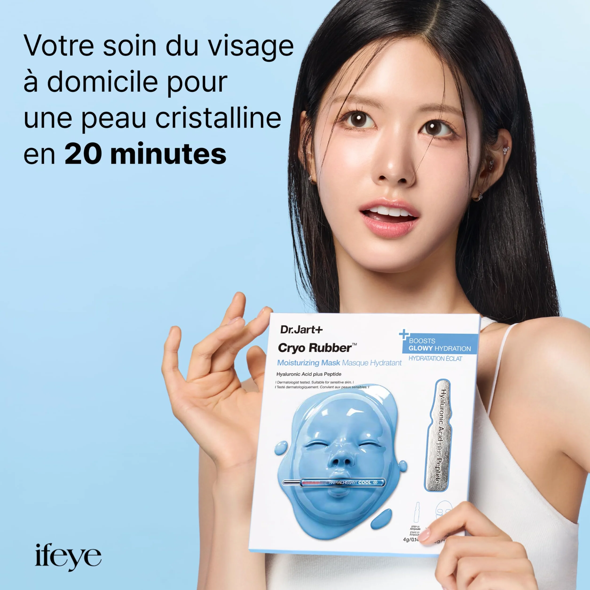 Dr.Jart+ Cryo Rubber Masques Visage Hydratants Illuminants Apaisants Raffermissants Soin de la peau coréen