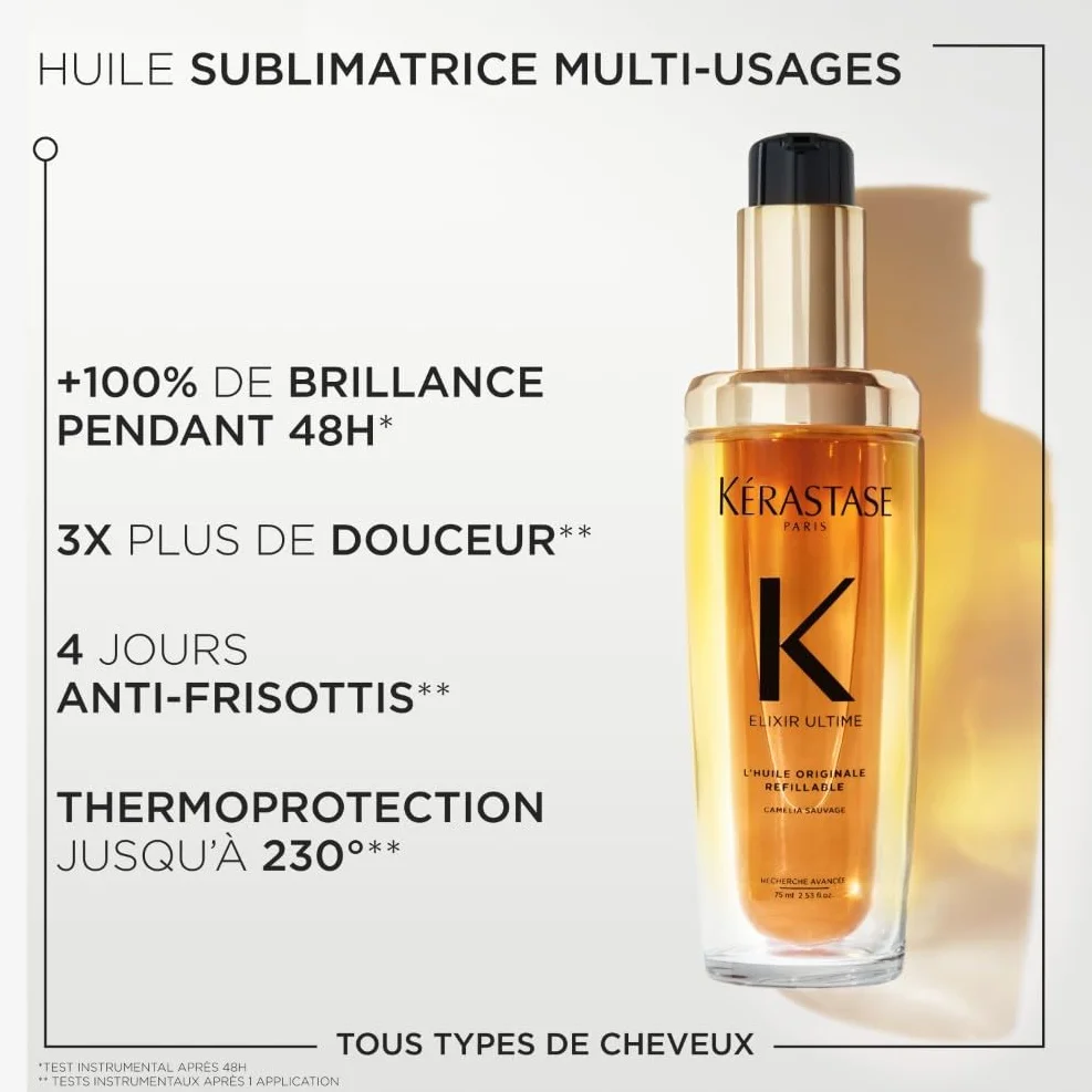 KERASTASE Elixir Ultime L'Huile Originale Huile Capillaire Nourrissante Multi-Usage Soin Thermo-Protecteur Sans Rinçage