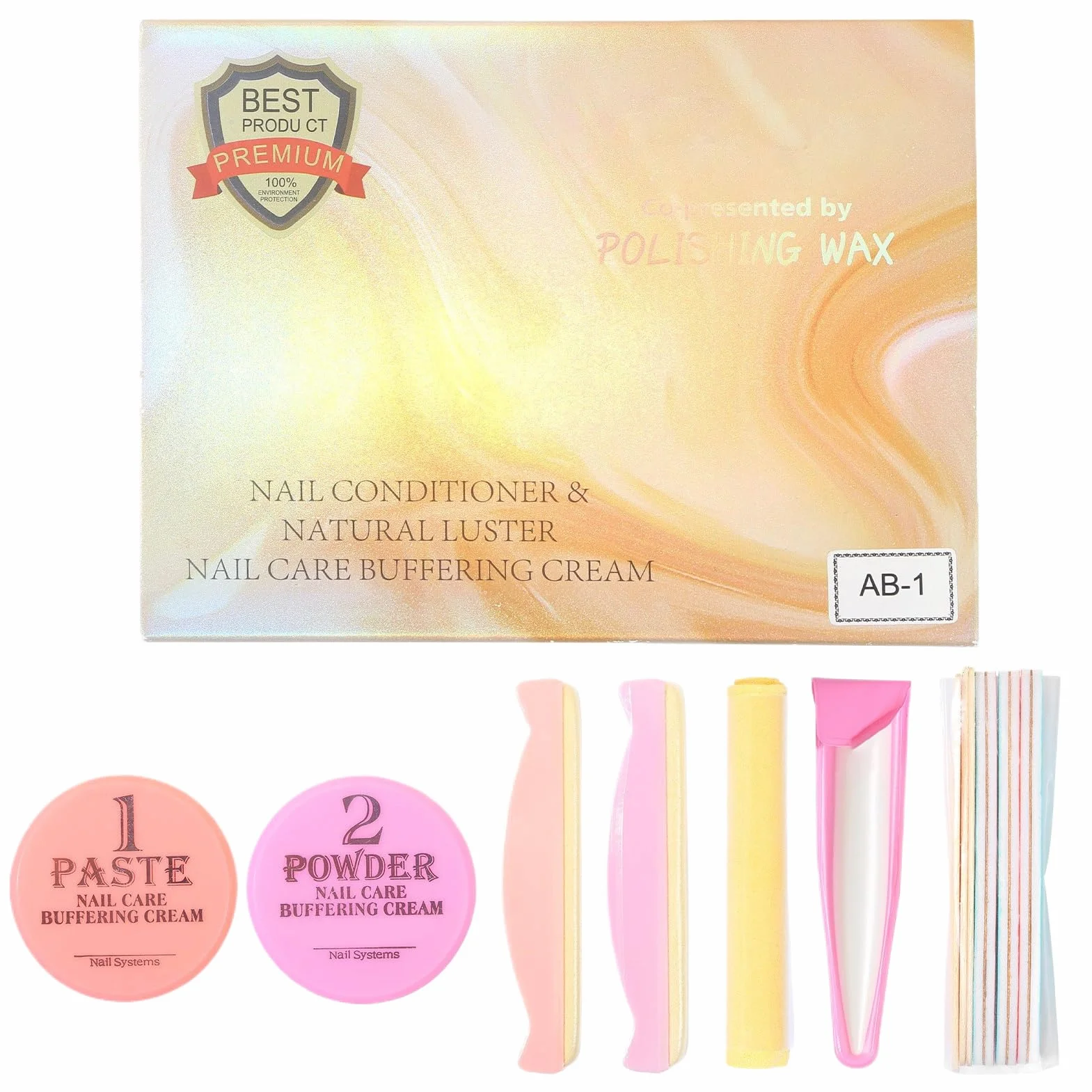 Kit Manucure Japonaise Longue Durée, Kit Manucure Japonaise, Kits Polissage Réparation Professionnels Ongles Avec Outils Polissage, Kits Soin Ongles Aux Ingrédients Naturels, Pour Salon De Manucures