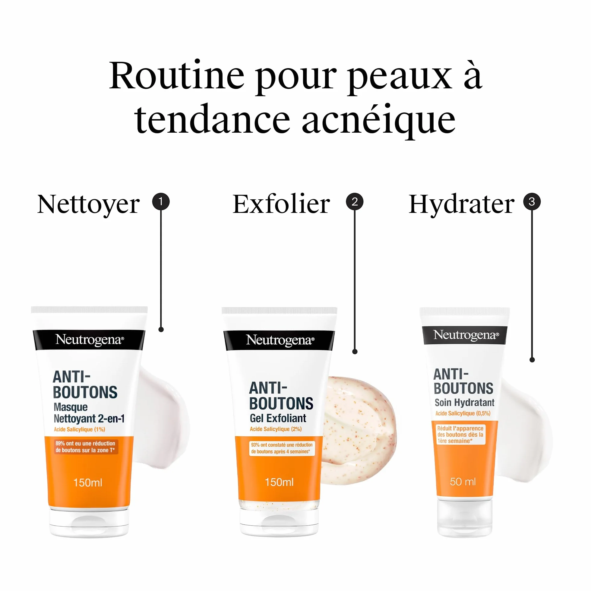 Neutrogena Masque Nettoyant 2-en-1 150 ml Acide Salicylique 1%