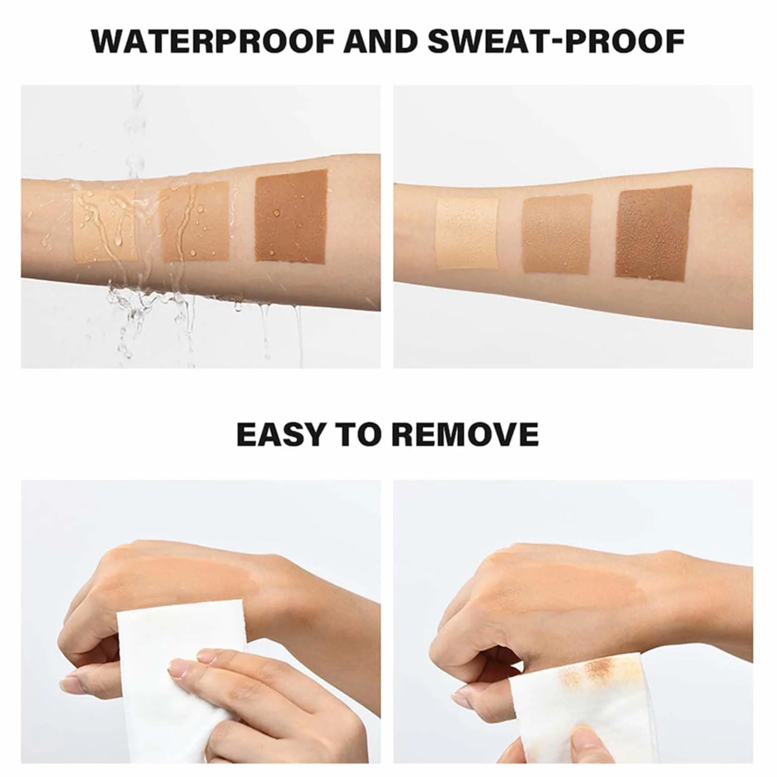 Miracle De Paris Leg Makeup, Miracle De Paris Body Coverage Perfector, All Over Complexion Perfector With Brush For Legs, Waterproof Long-Lasting Sweat-Proof Coverage Concealer (#2)