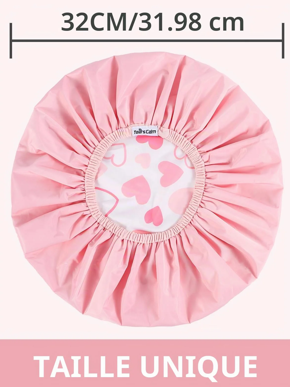 Bonnet de douche réutilisable imperméable double couche, protège les cheveux, motif et uni, pour douche spa cuisine