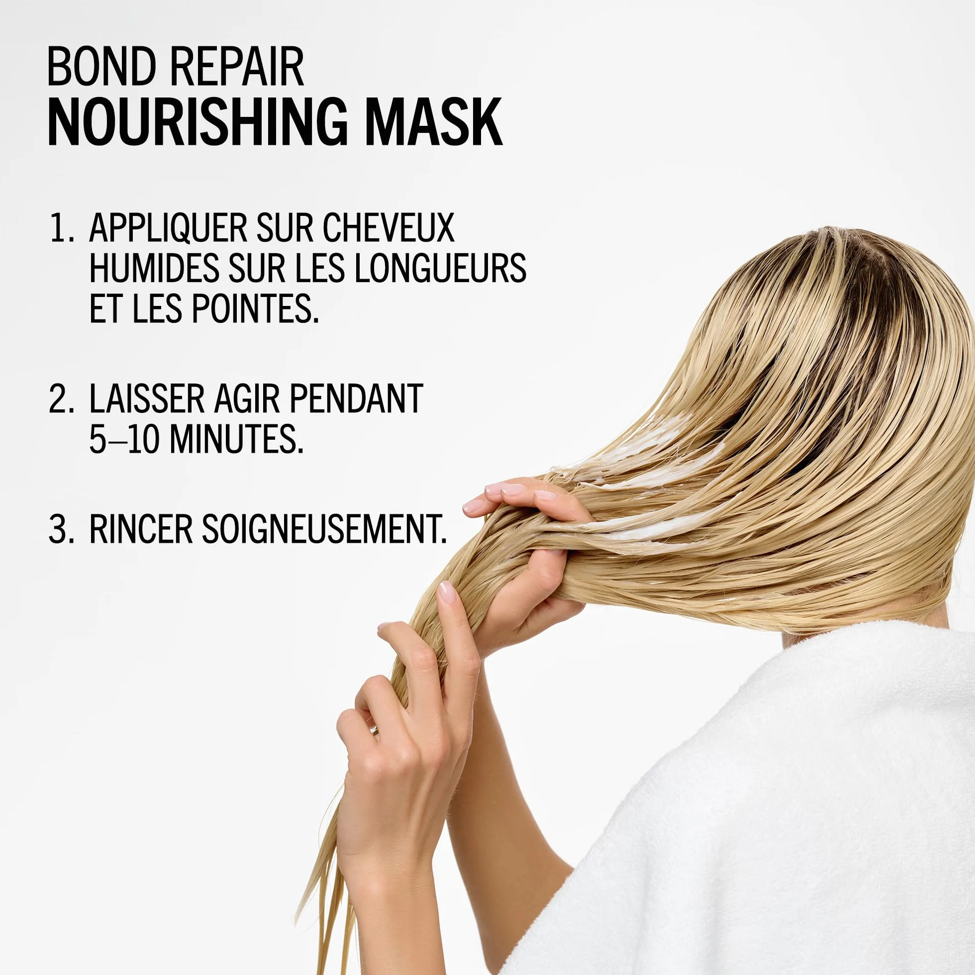 Schwarzkopf Professional BLONDME Bond Repair Nourishing Mask Masque Capillaire Réparateur Profondément Nourrissant Lisser Les Cheveux Poreux Hydratant Et Adoucissant 200 ml